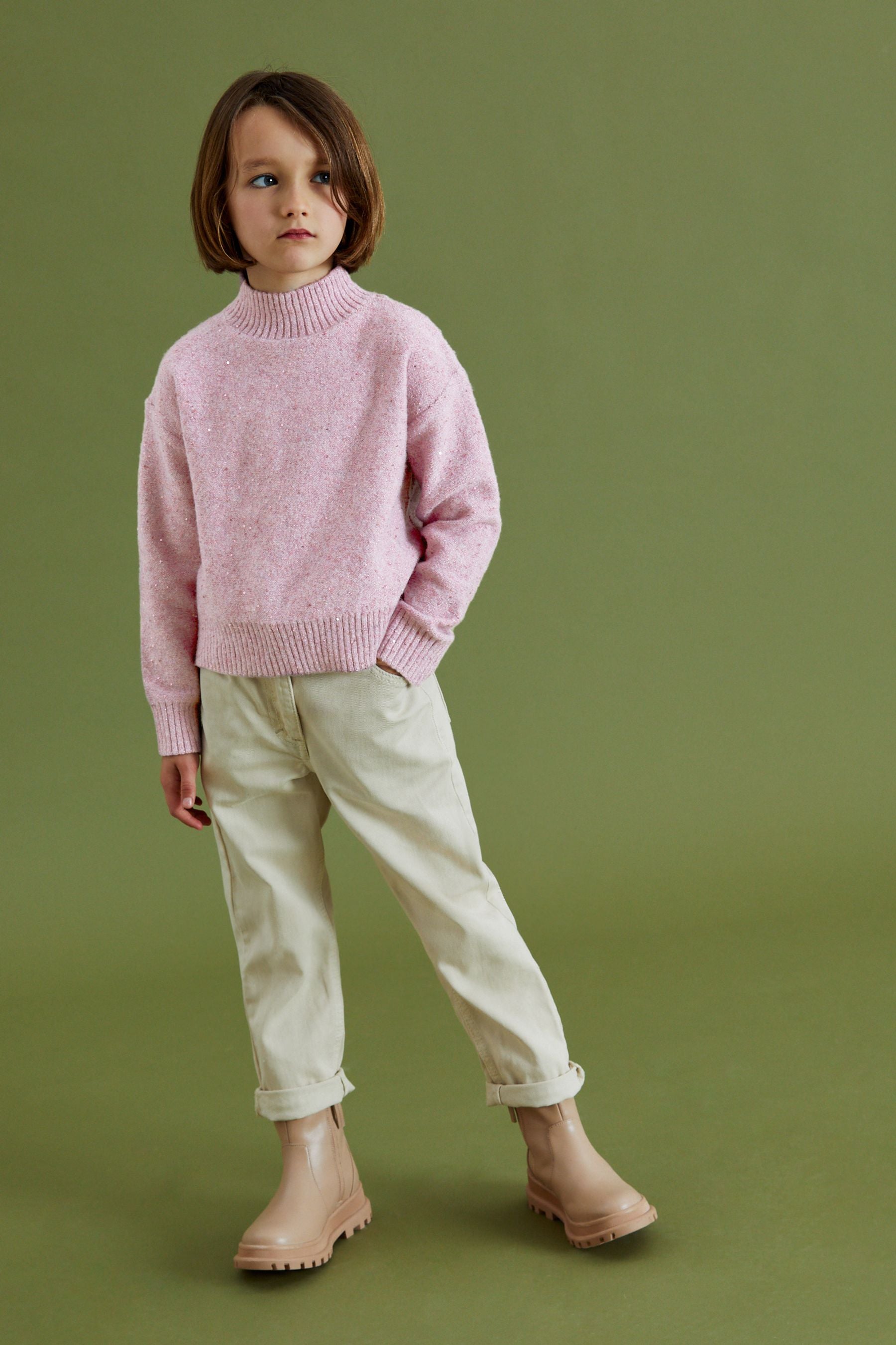 Pink Sequin Jumper (3-16yrs)