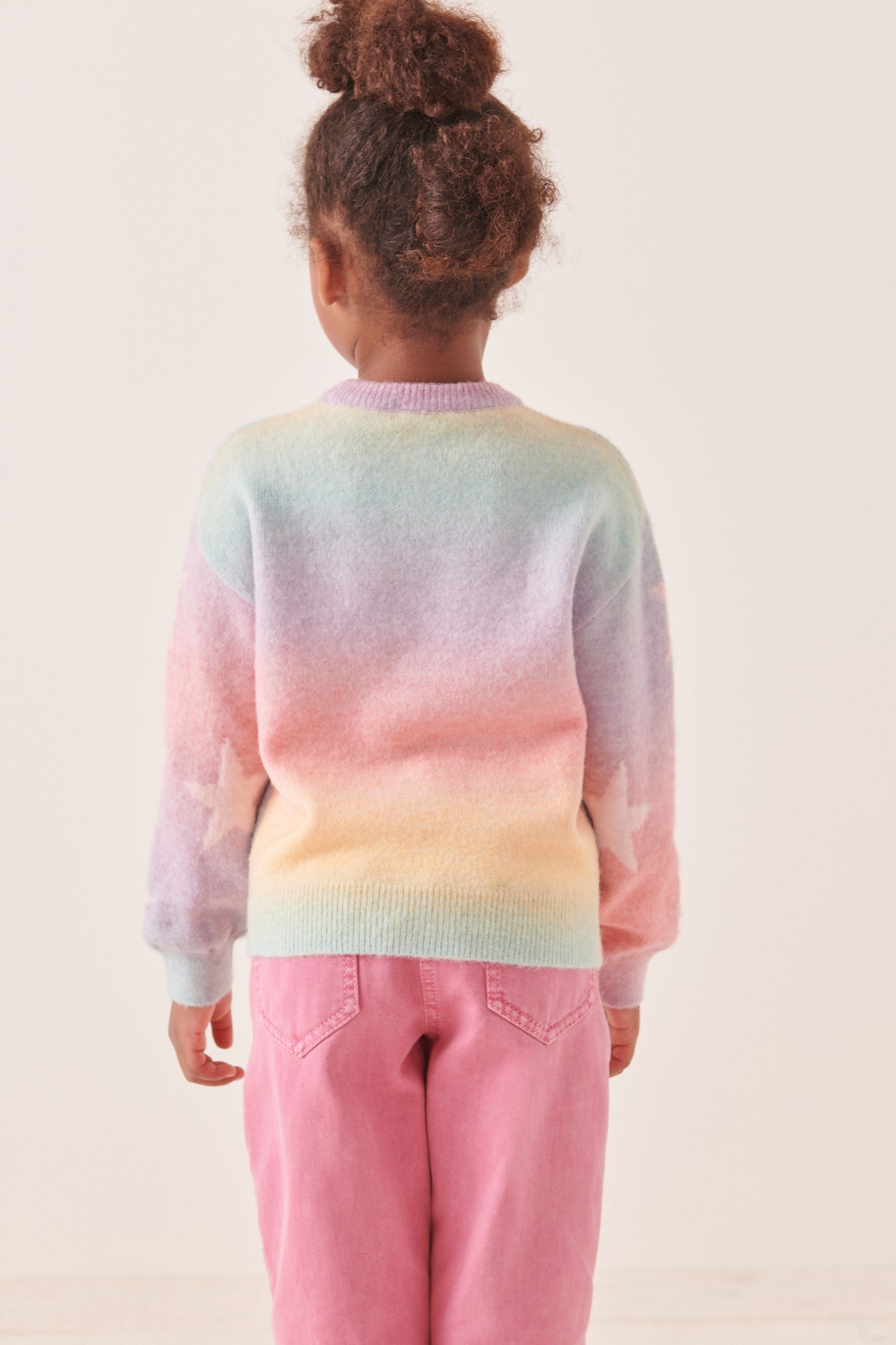 Rainbow Knitted Jumper (3-16yrs)