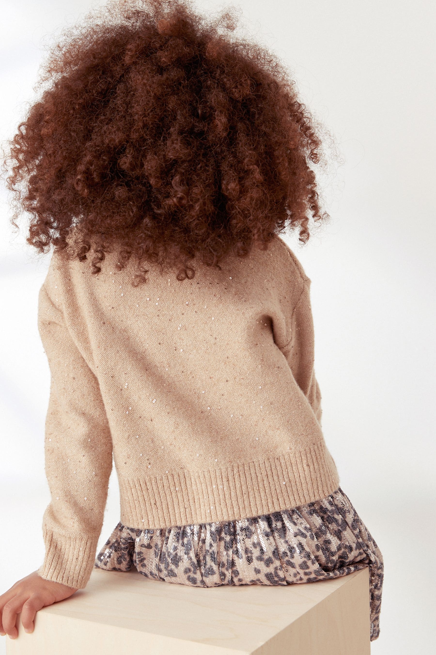 Gold Sequin Jumper (3-16yrs)