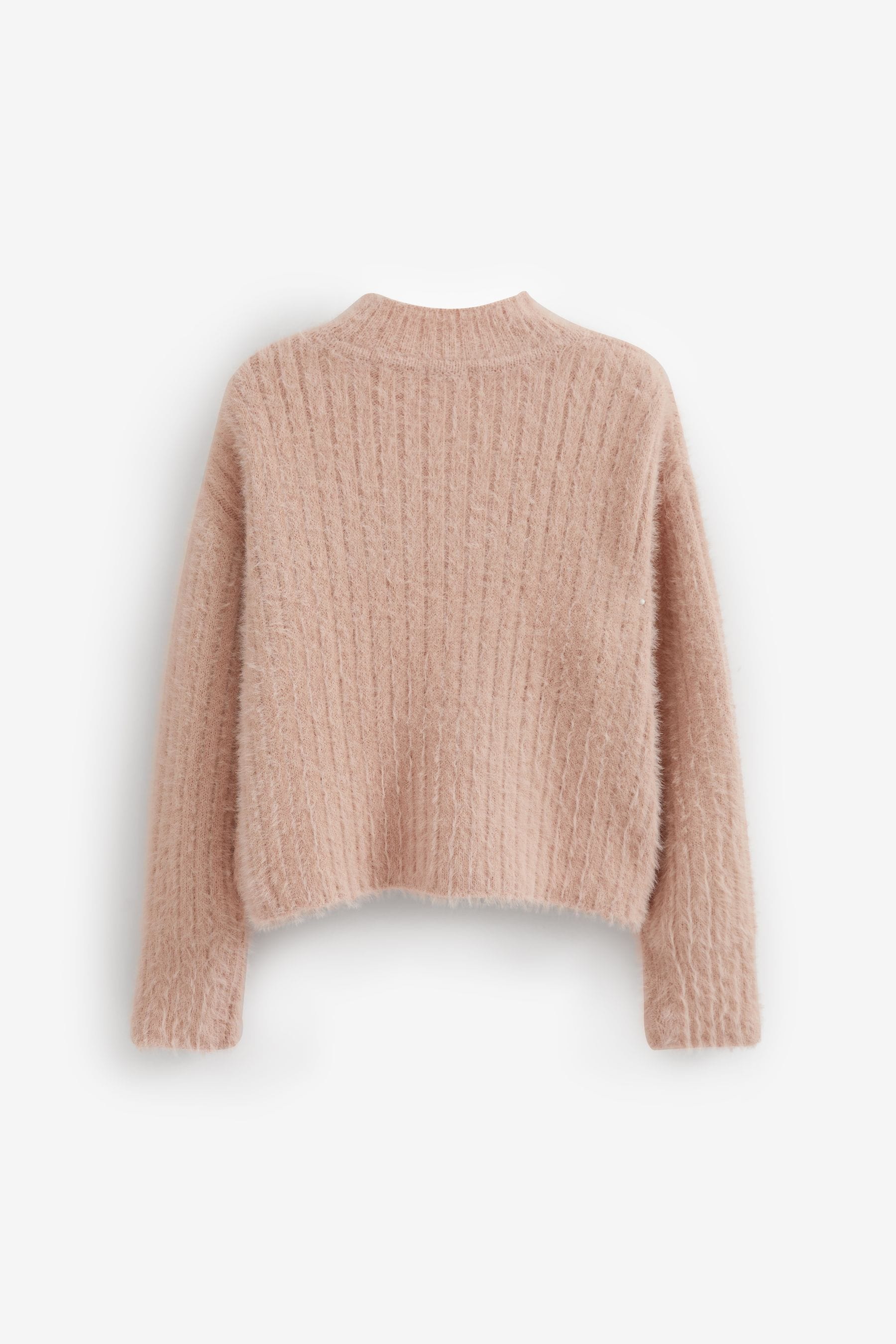 Pink Funnel Neck Cosy Jumper (3-16yrs)