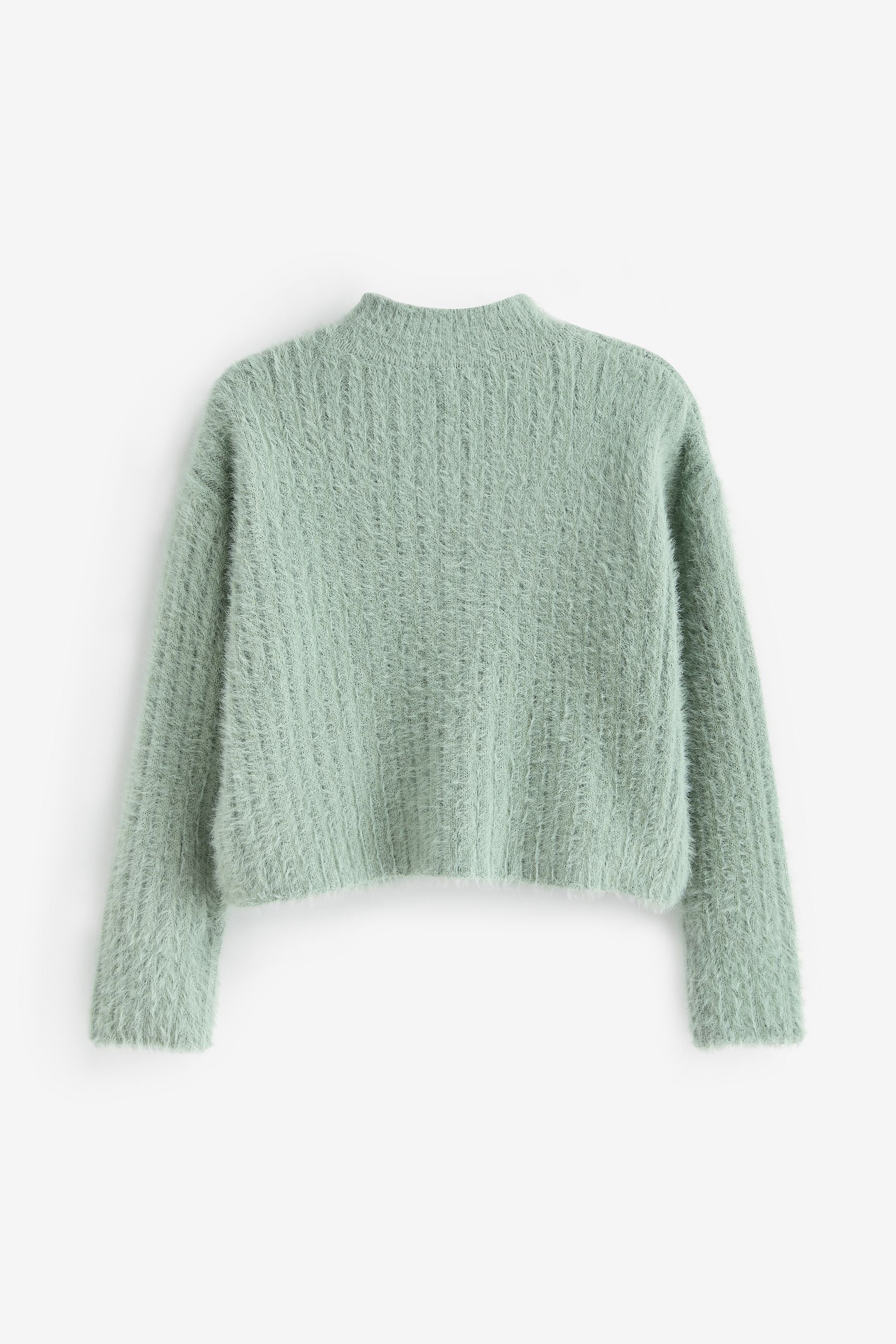 Mint Green Funnel Neck Cosy Jumper (3-16yrs)