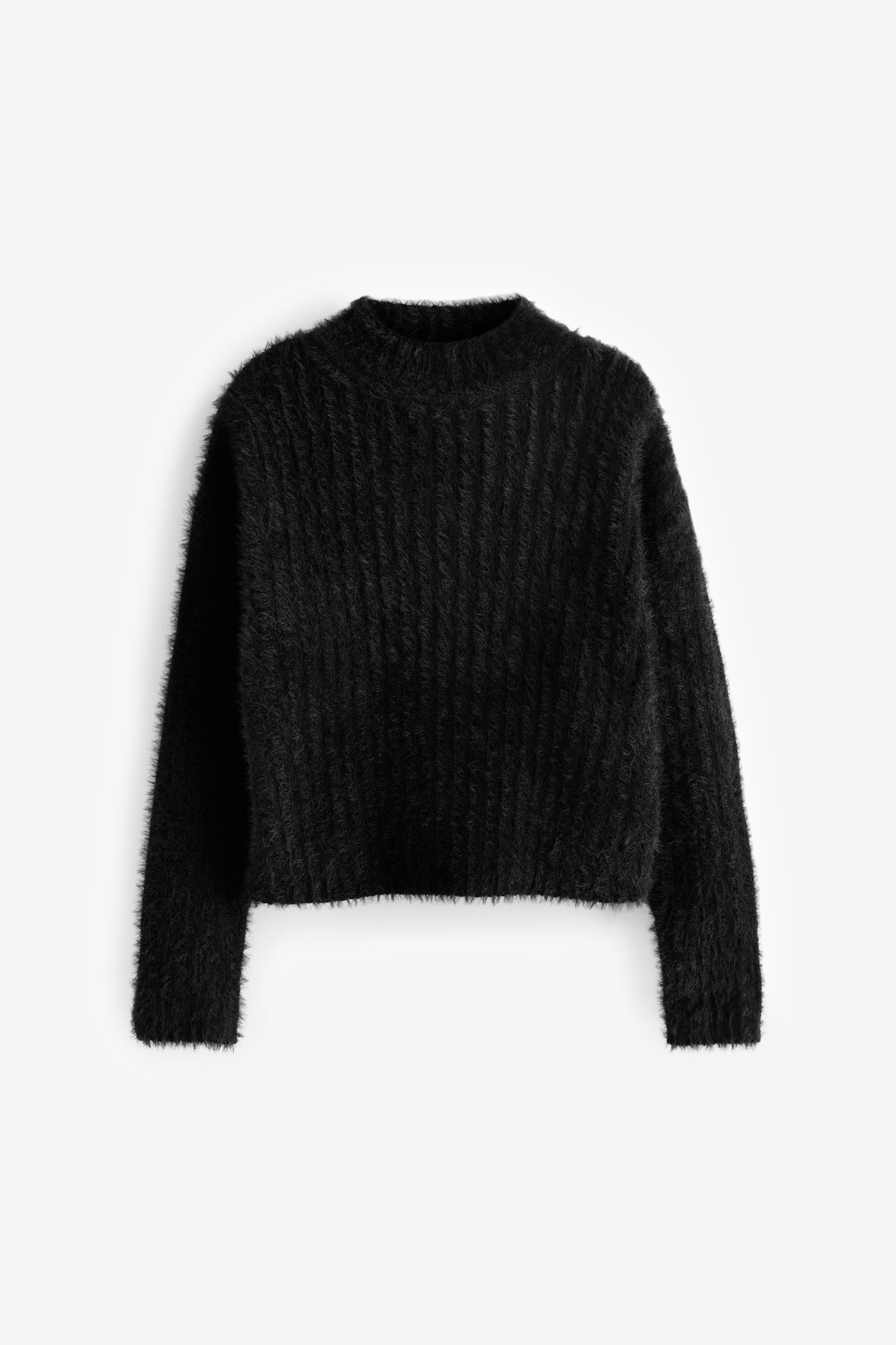 Black Funnel Neck Cosy Jumper (3-16yrs)