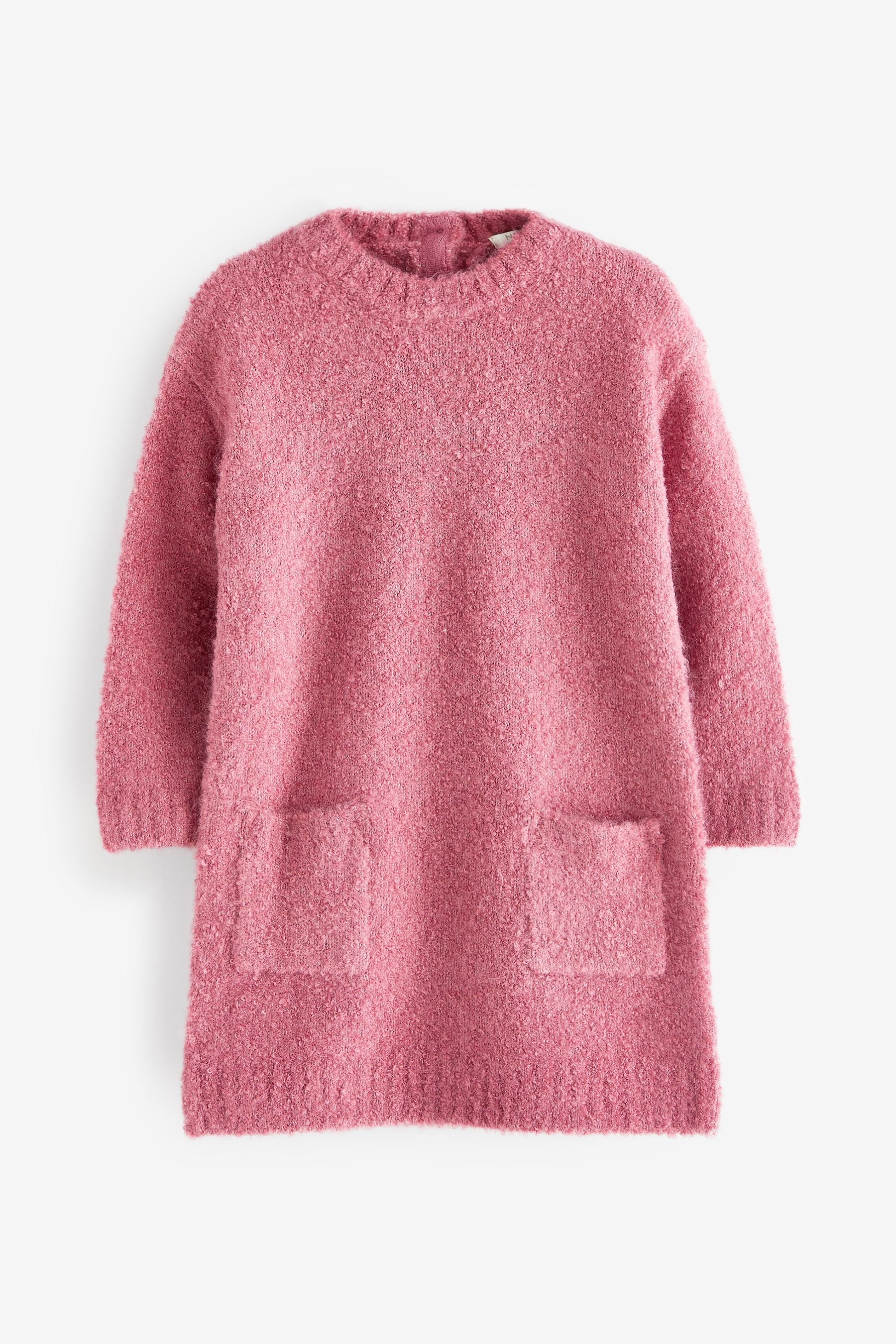 Pink Bouclé Jumper Dress (3mths-7yrs)