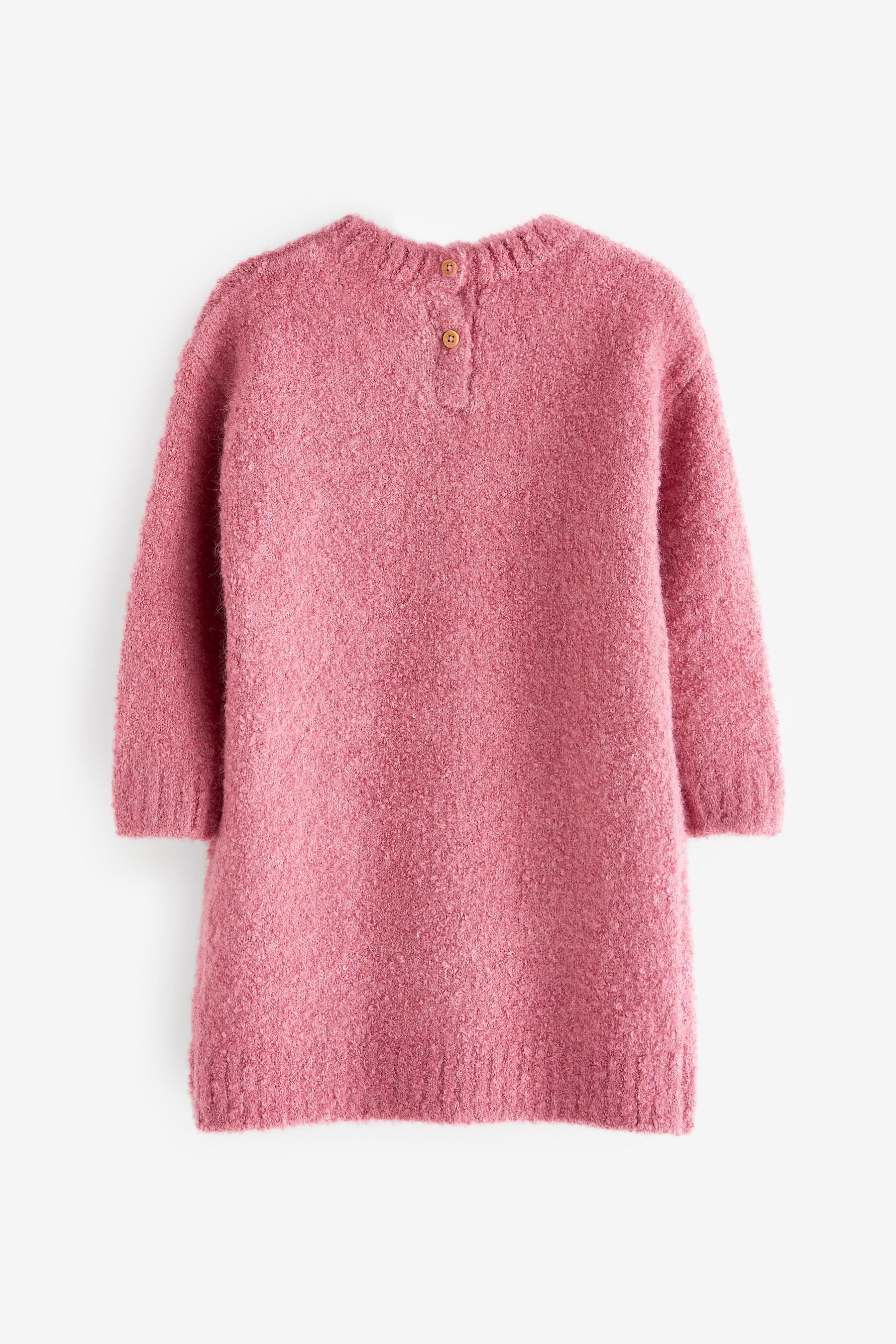 Pink Bouclé Jumper Dress (3mths-7yrs)