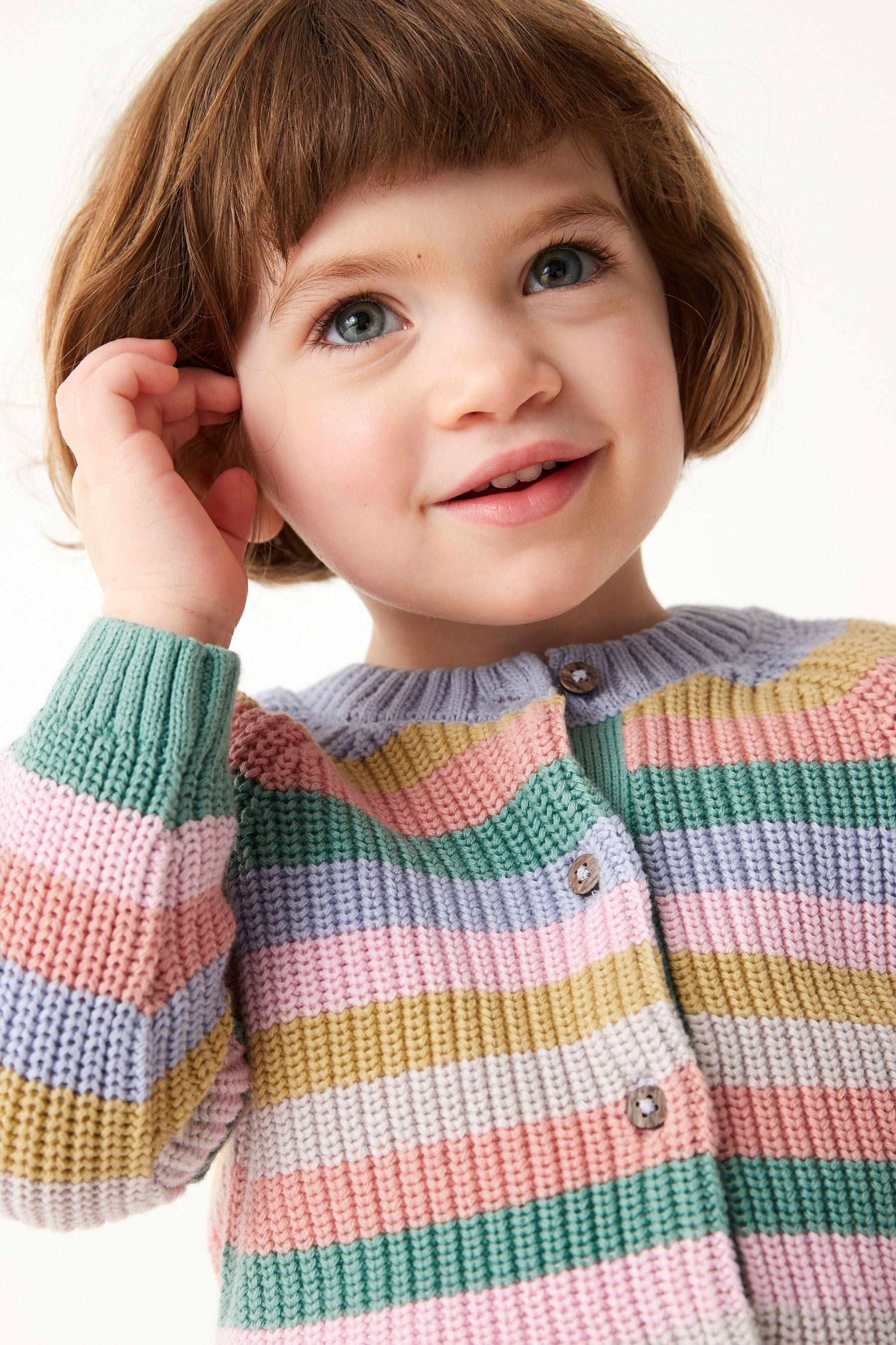 Pastel Rainbow Stipe Cardigan (3mths-7yrs)