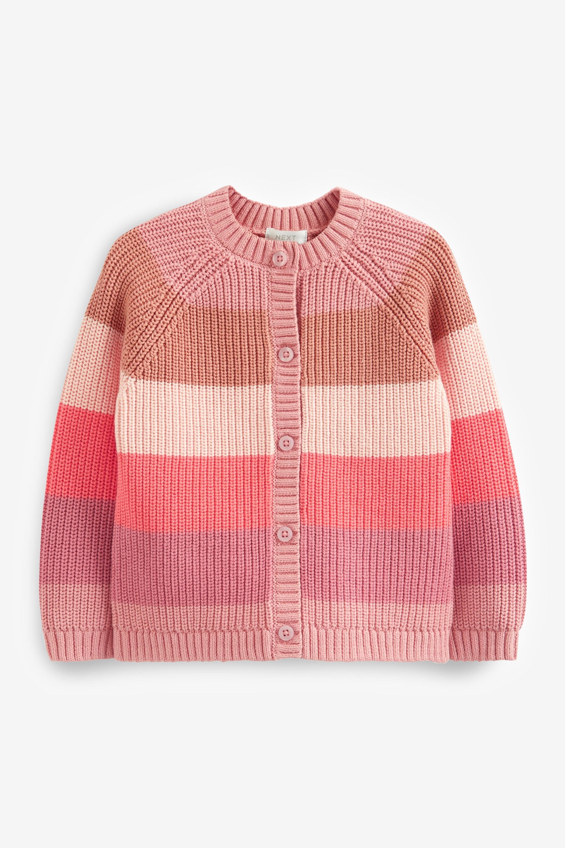 Pink Stipe Cardigan (3mths-7yrs)