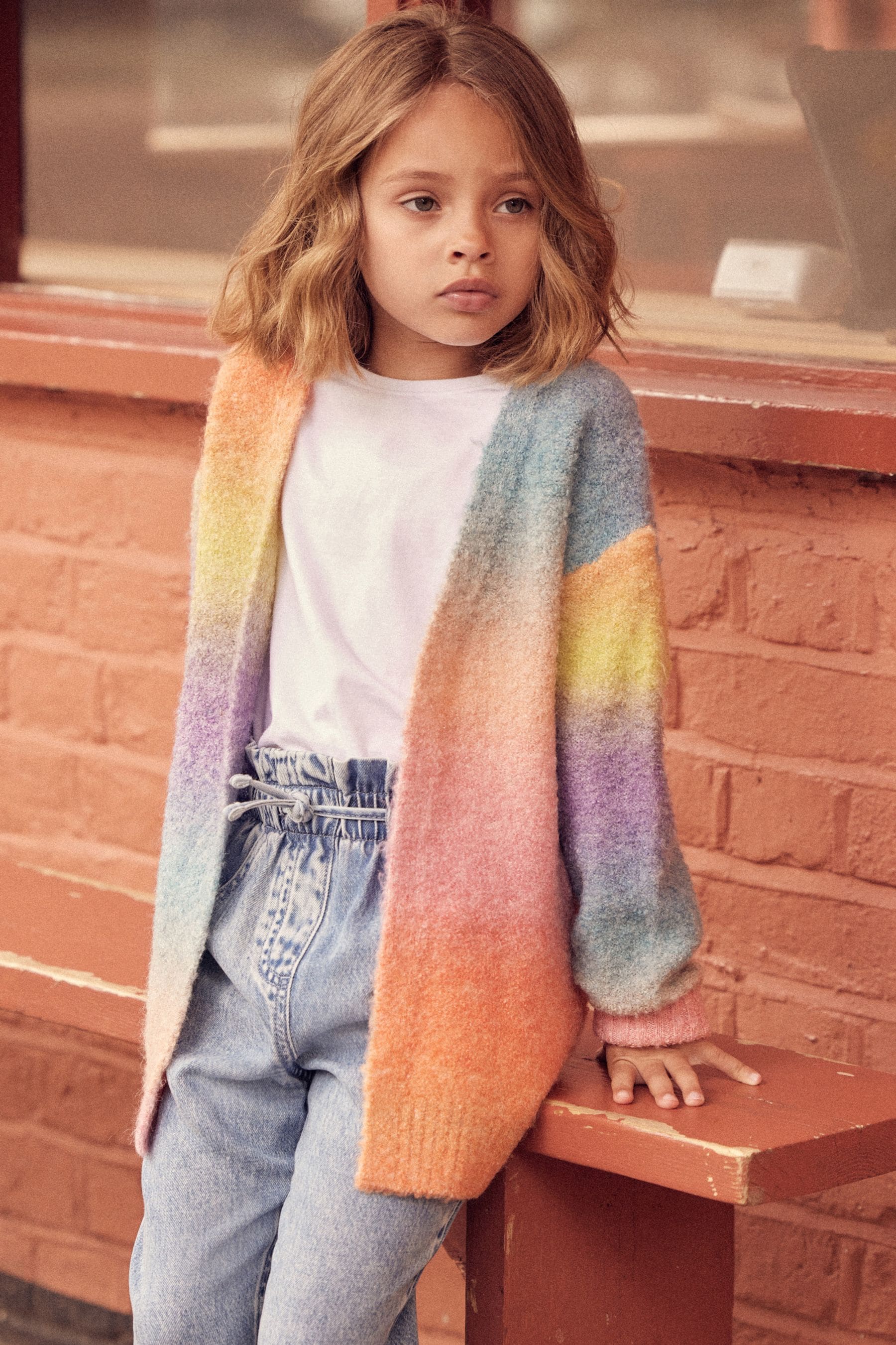 Rainbow Long Cosy Cardigan (3-16yrs)