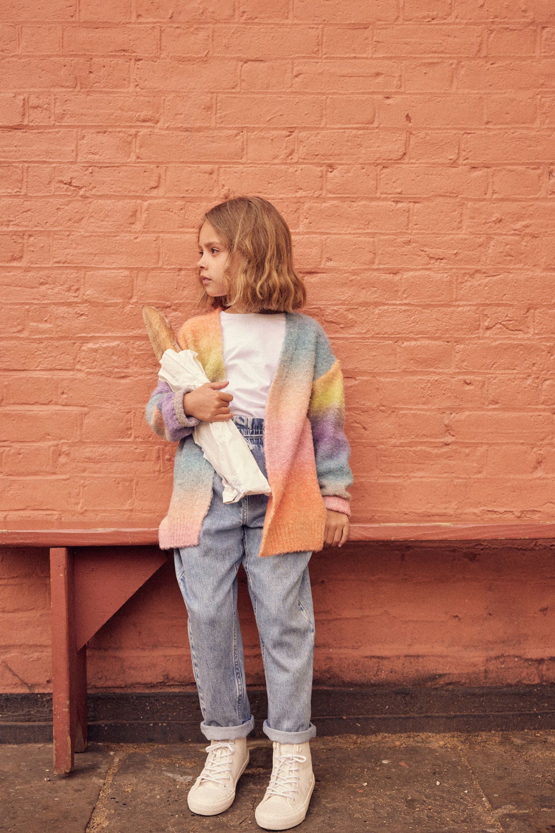 Rainbow Long Cosy Cardigan (3-16yrs)