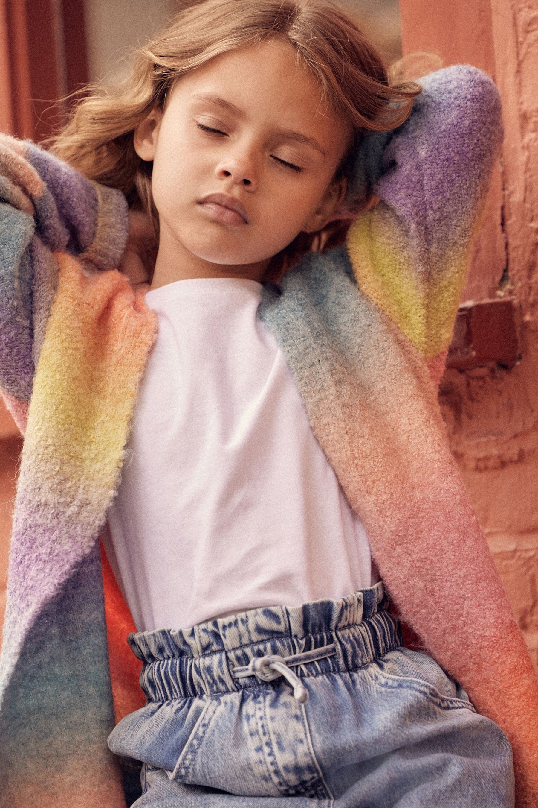 Rainbow Long Cosy Cardigan (3-16yrs)