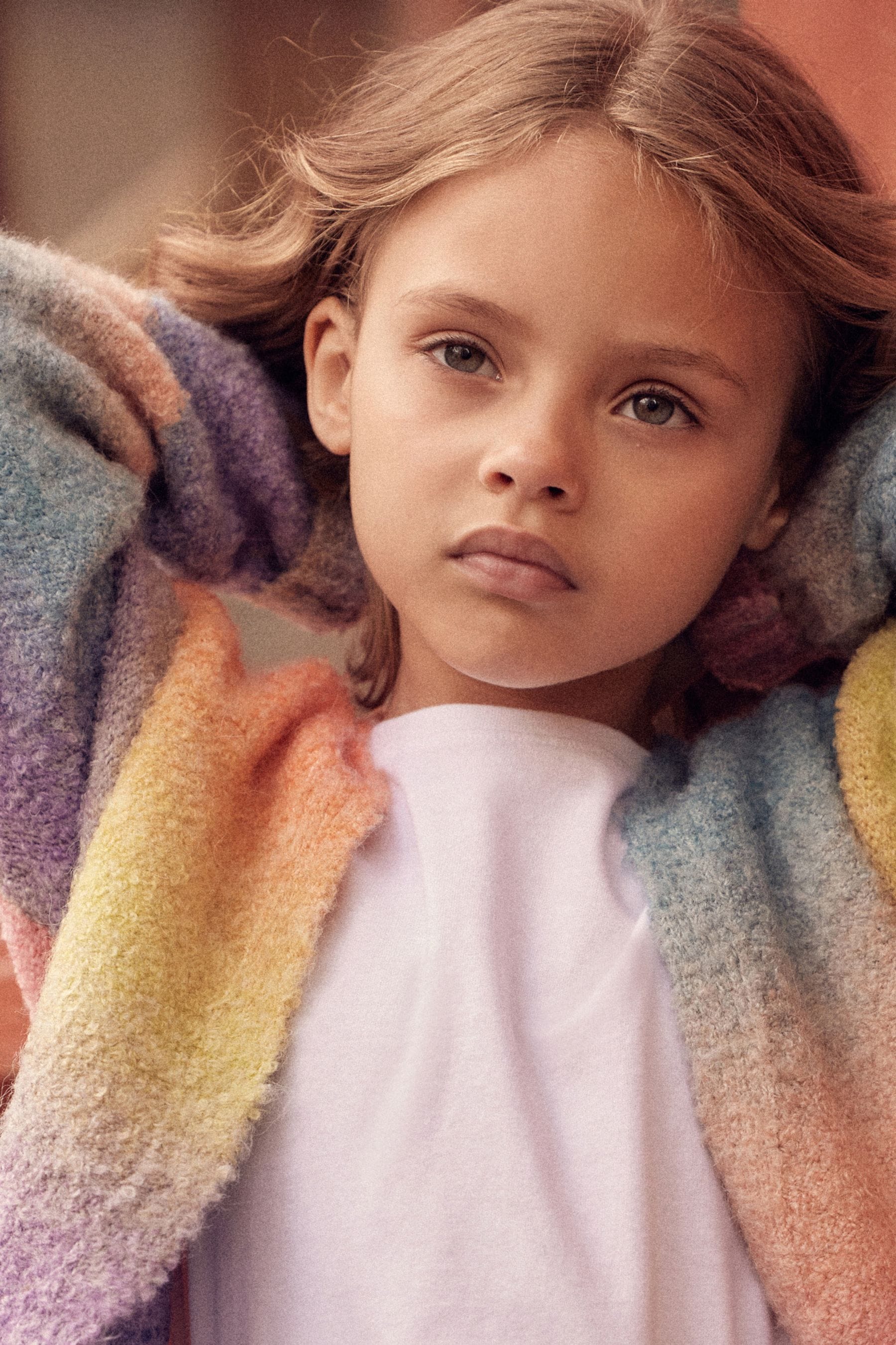 Rainbow Long Cosy Cardigan (3-16yrs)