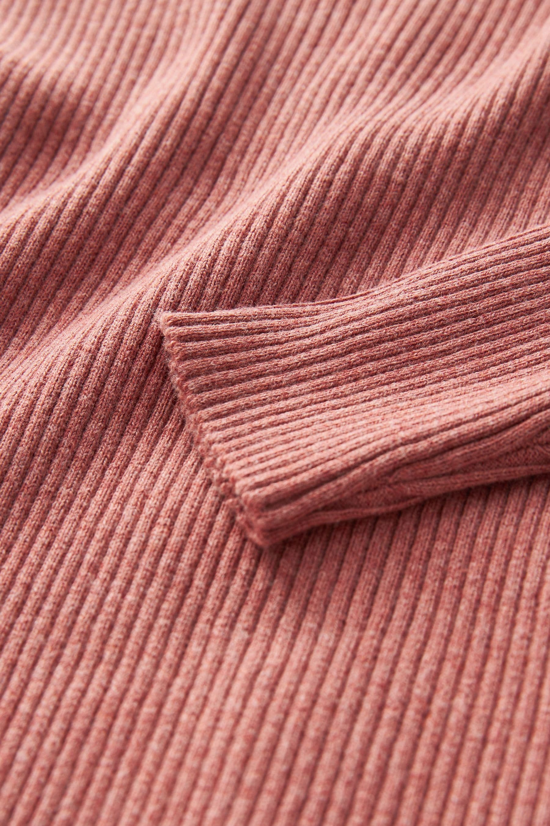 Pink Roll Neck Jumper (3-16yrs)