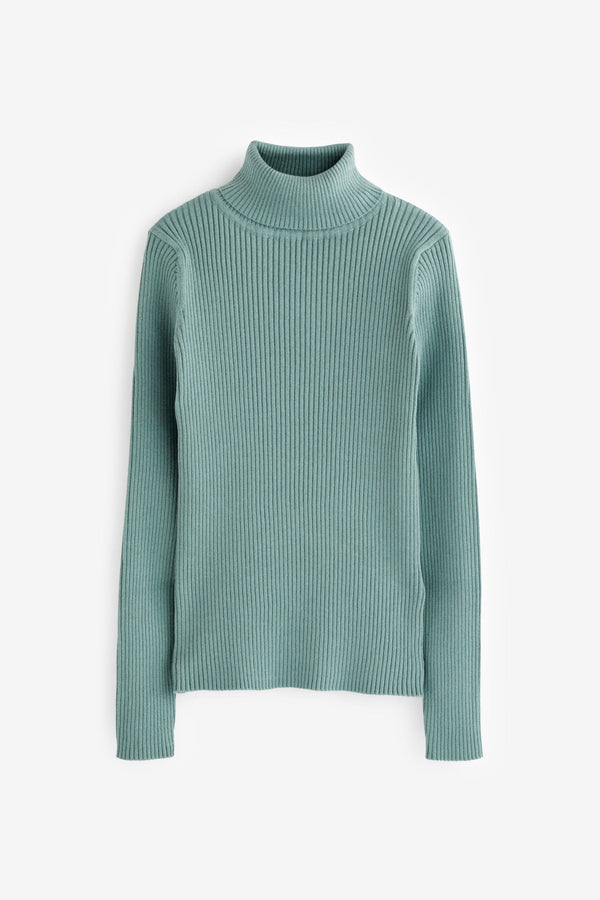 Blue Roll Neck Jumper (3-16yrs)