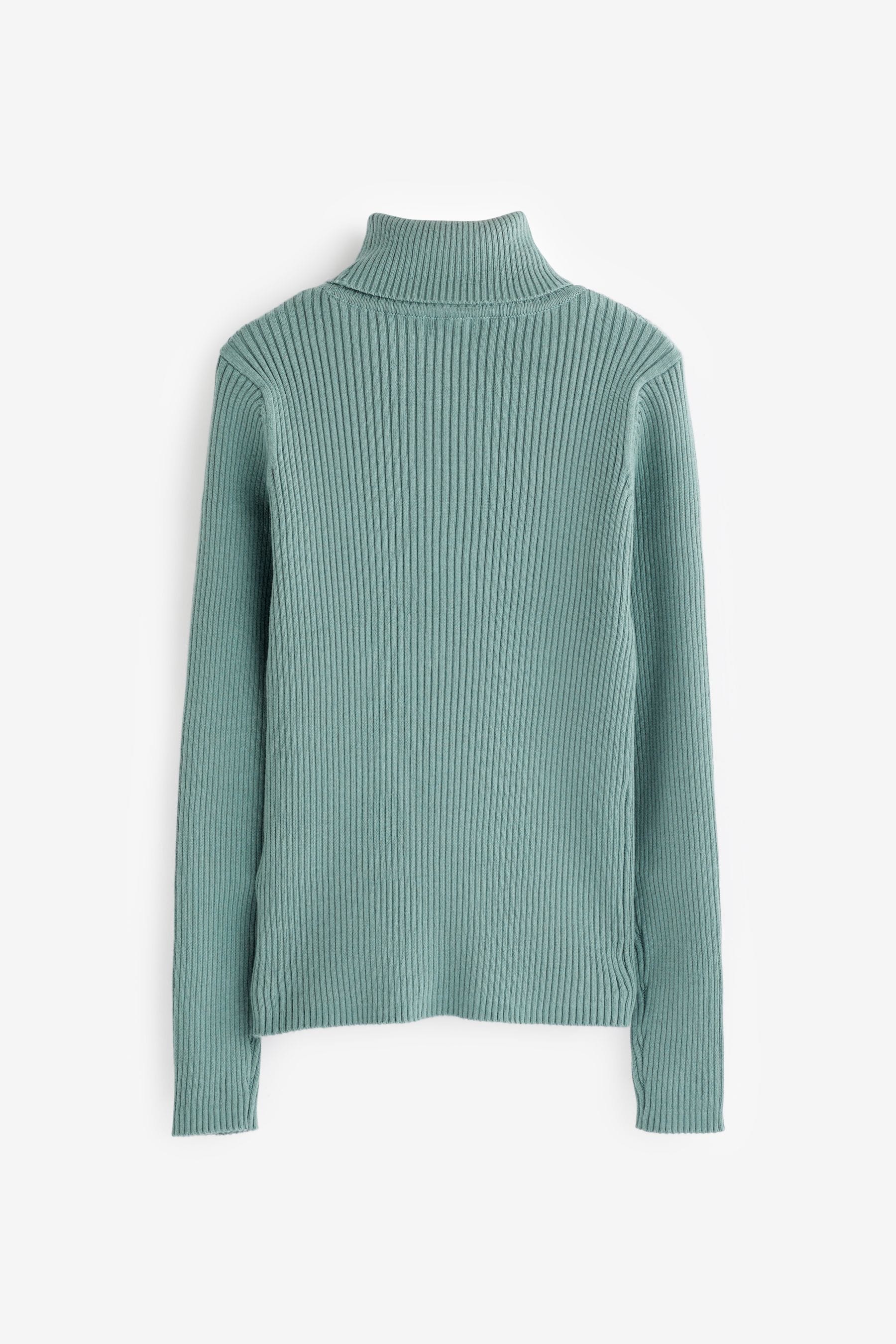 Blue Roll Neck Jumper (3-16yrs)