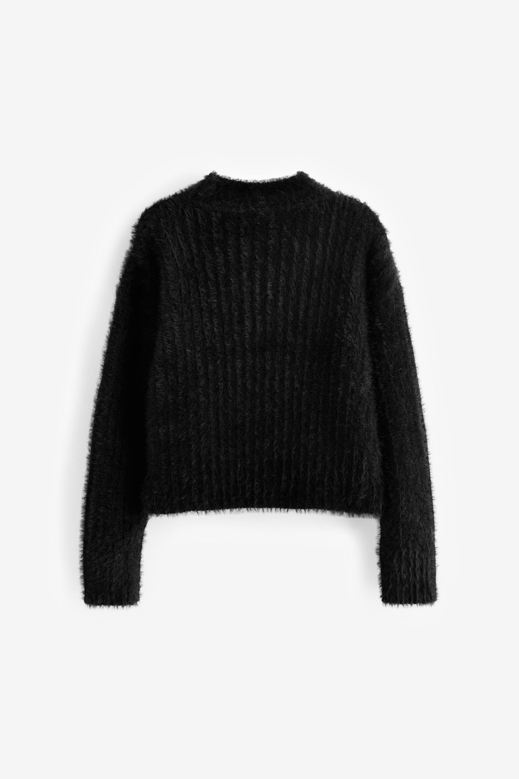 Black Funnel Neck Cosy Jumper (3-16yrs)