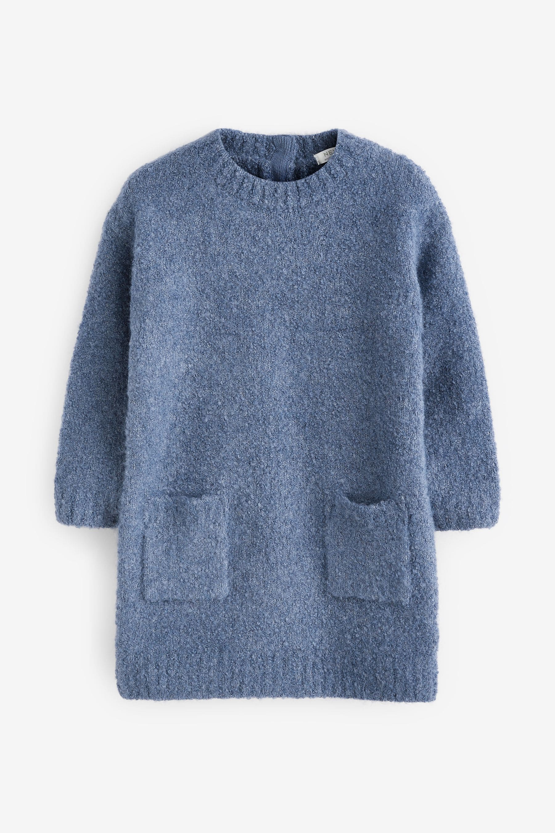 Blue Bouclé Jumper Dress (3mths-7yrs)