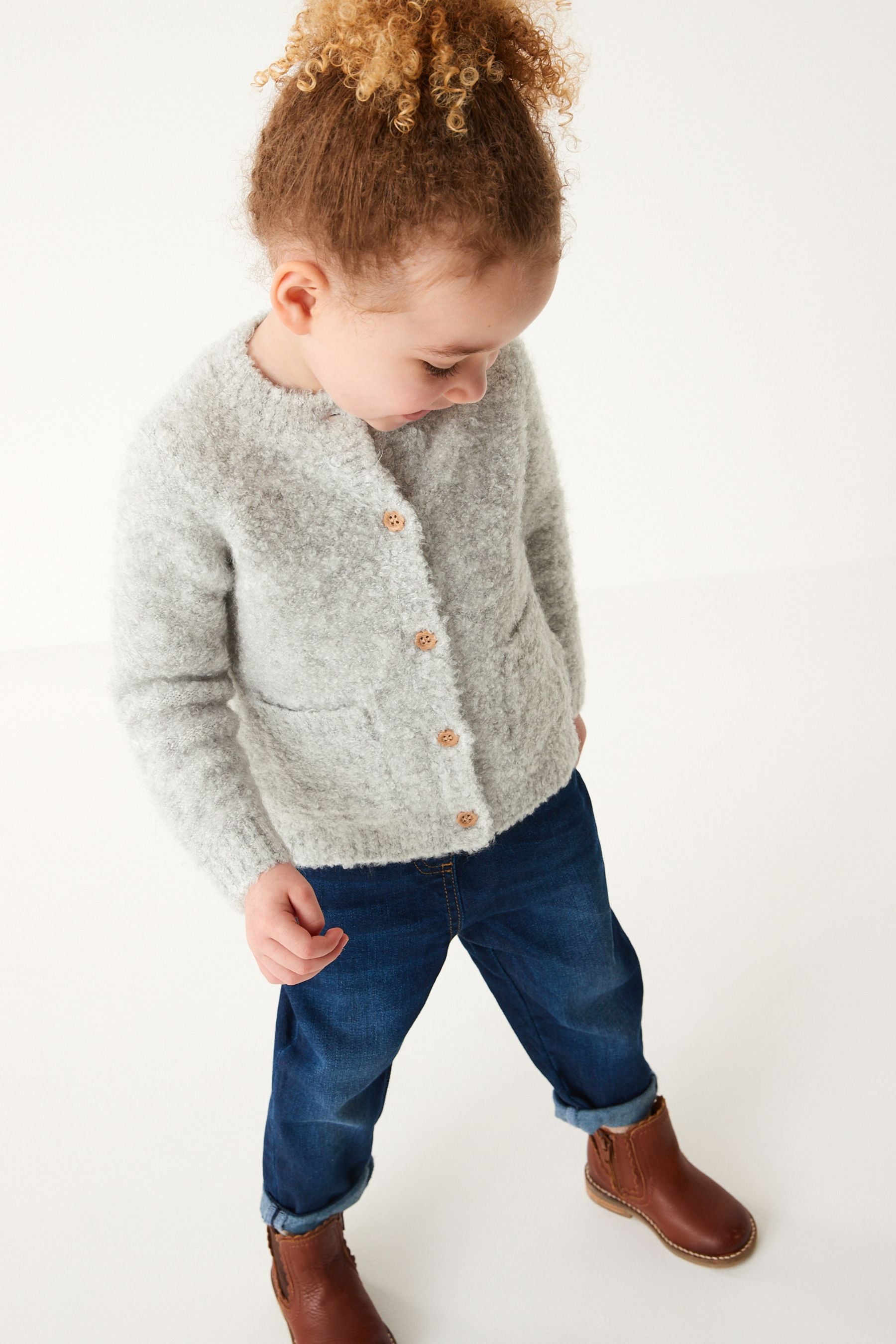 Grey Cosy Cardigan (12mths-7yrs)