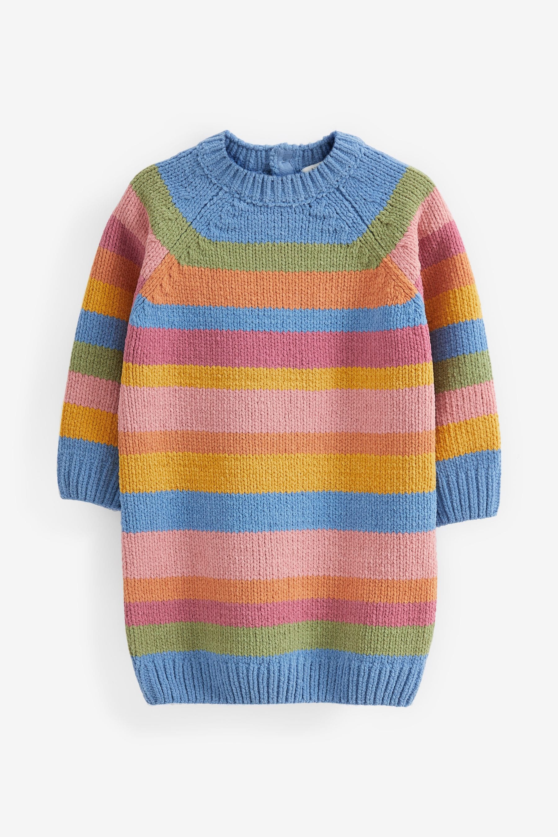 Bright Rainbow Chenille Jumper Dress (3mths-7yrs)