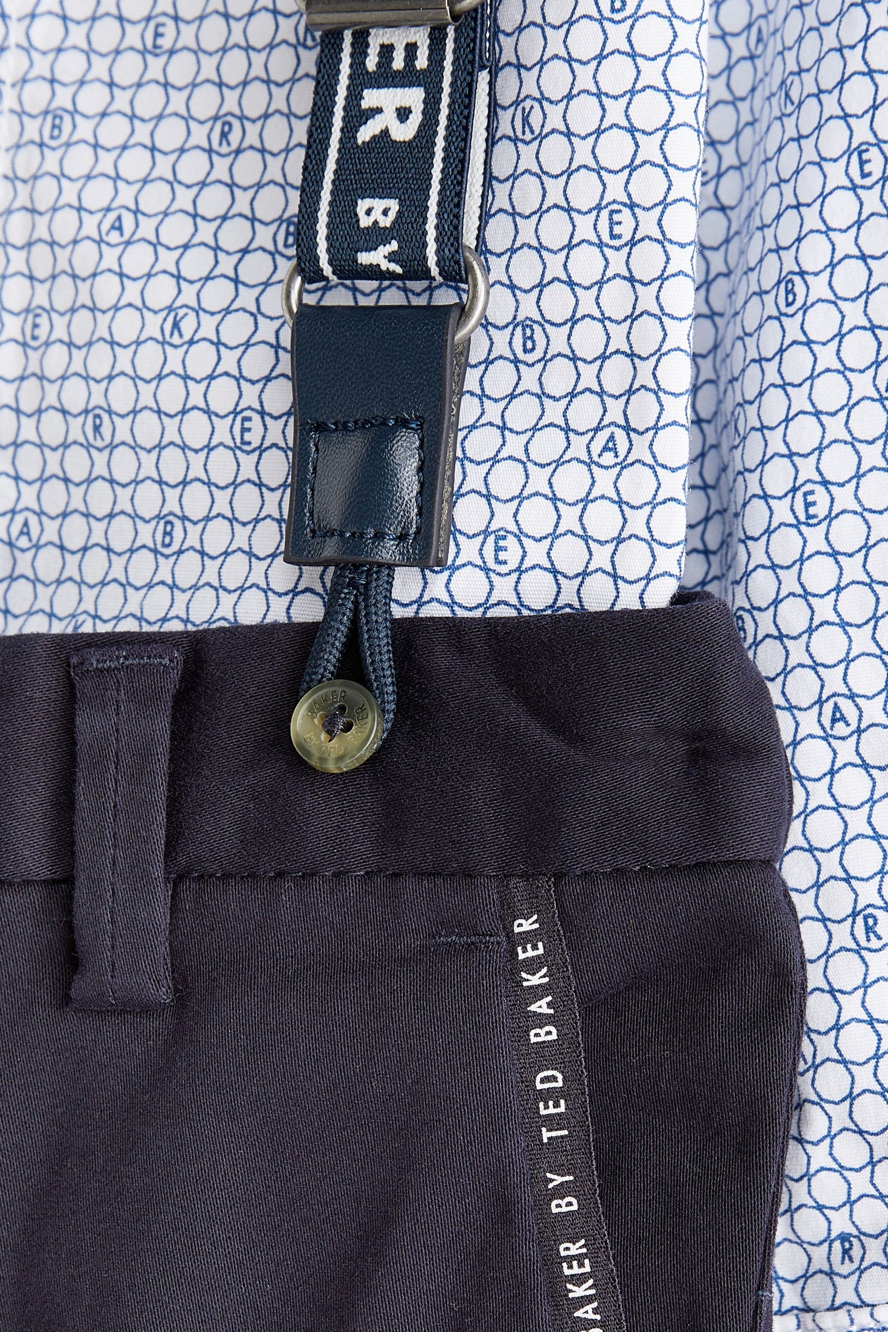 Navy Baker by Ted Baker (3mths-6yrs) Shirt, Braces and Chino Set