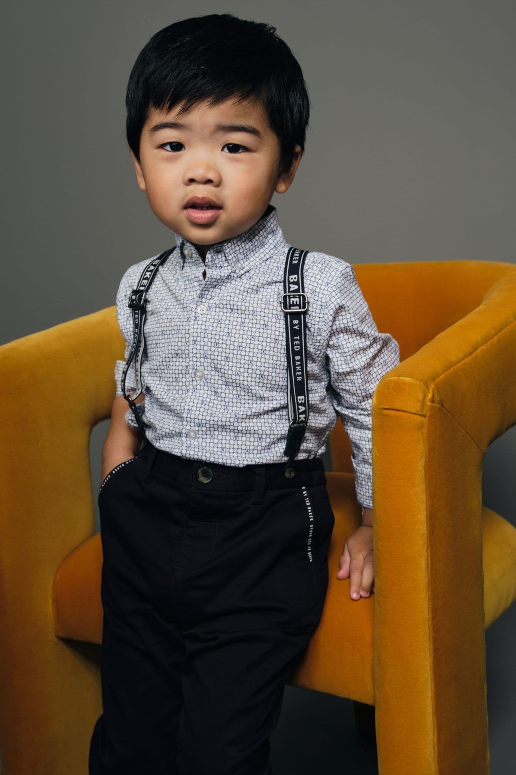 Navy Baker by Ted Baker (3mths-6yrs) Shirt, Braces and Chino Set