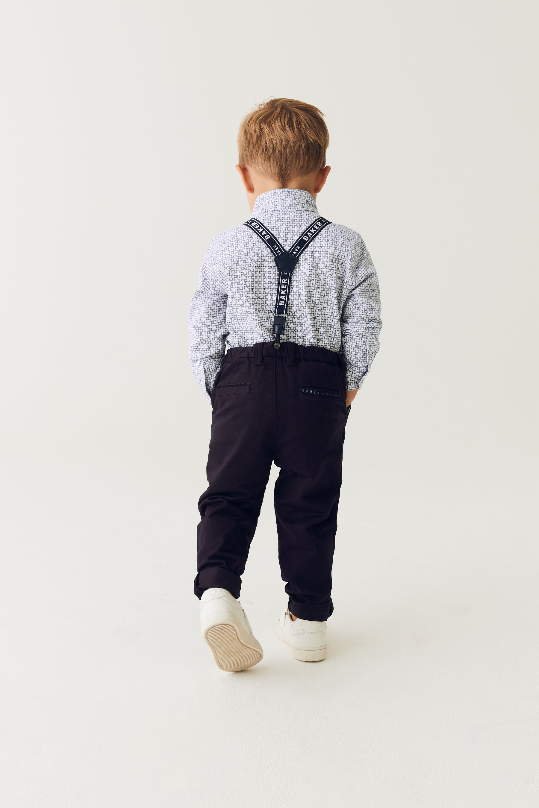 Navy Baker by Ted Baker (3mths-6yrs) Shirt, Braces and Chino Set