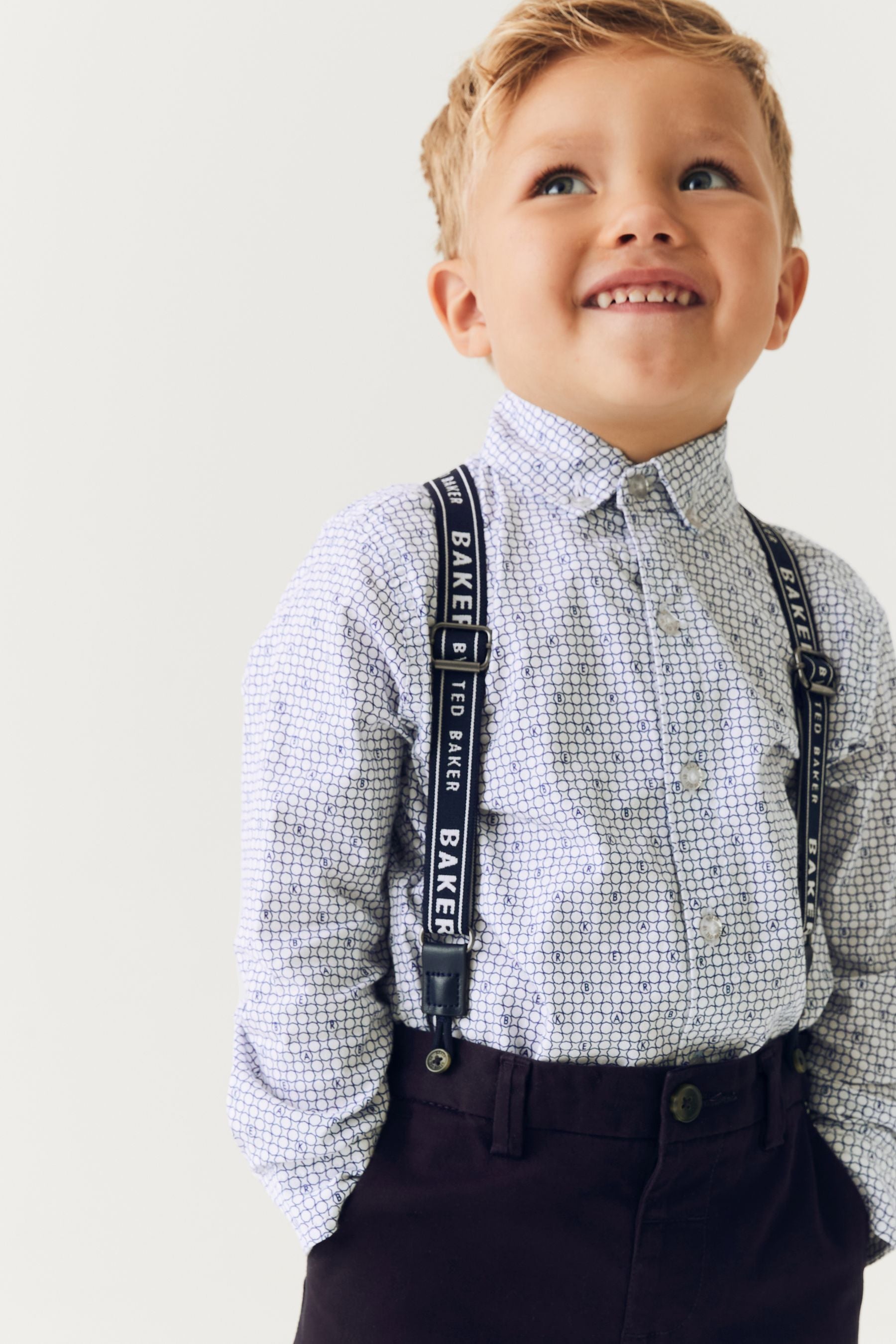 Navy Baker by Ted Baker (3mths-6yrs) Shirt, Braces and Chino Set