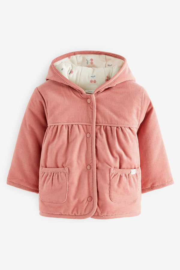 Pink Corduroy Baby Jacket (0mths-2yrs)