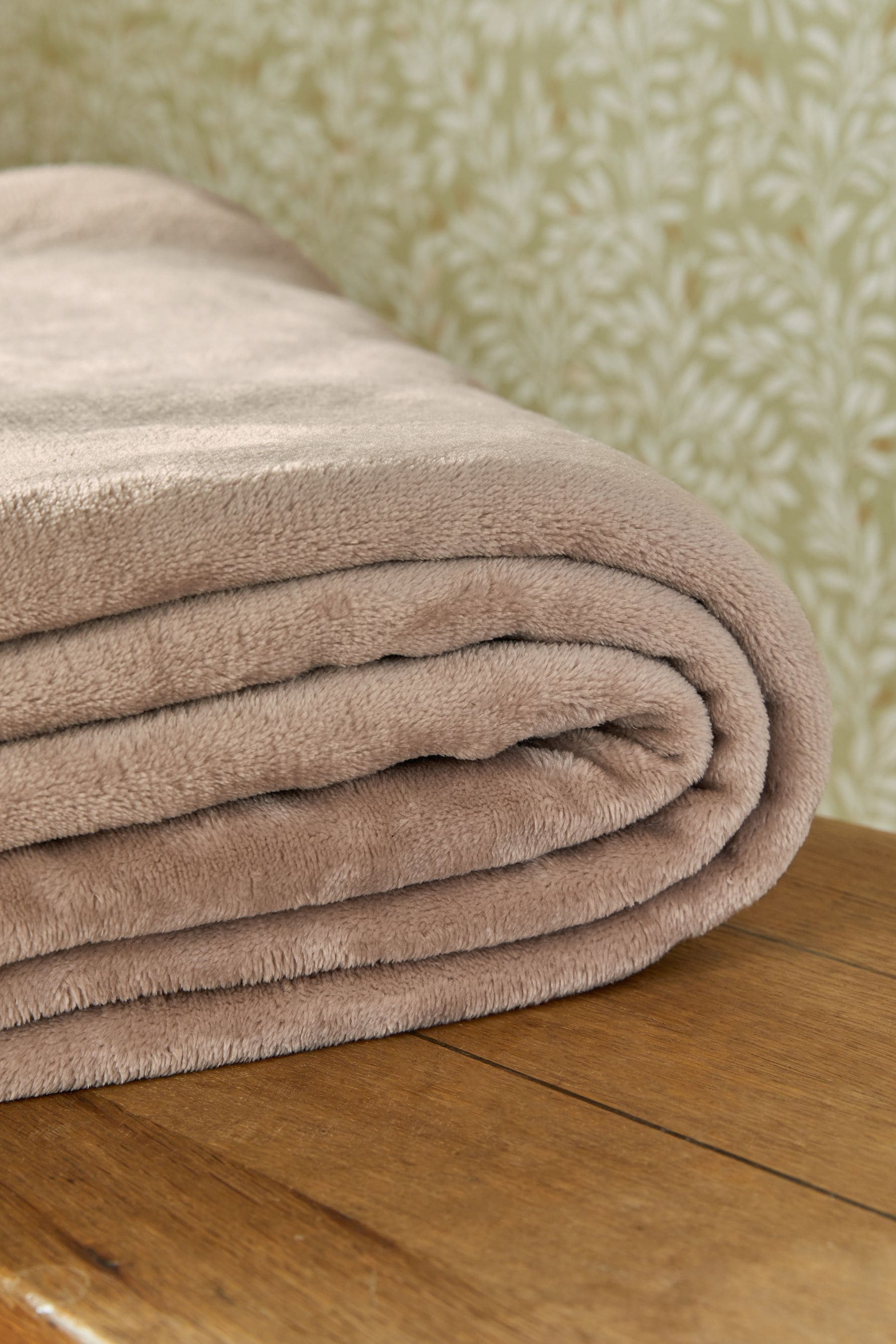 Mink Natural Teddy Plush Fleece Throw