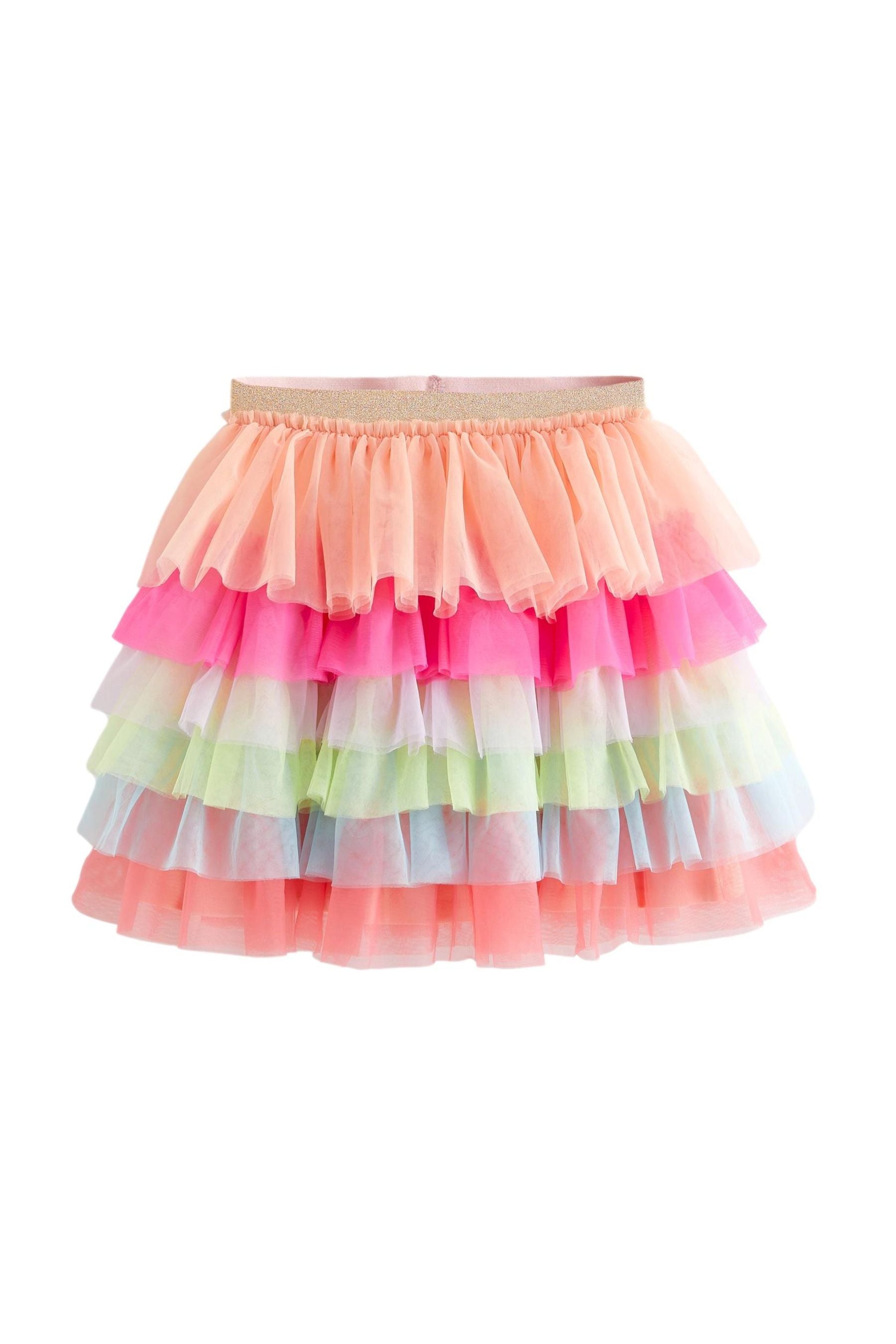 Rainbow Tiered Mesh Skirt (3-16yrs)