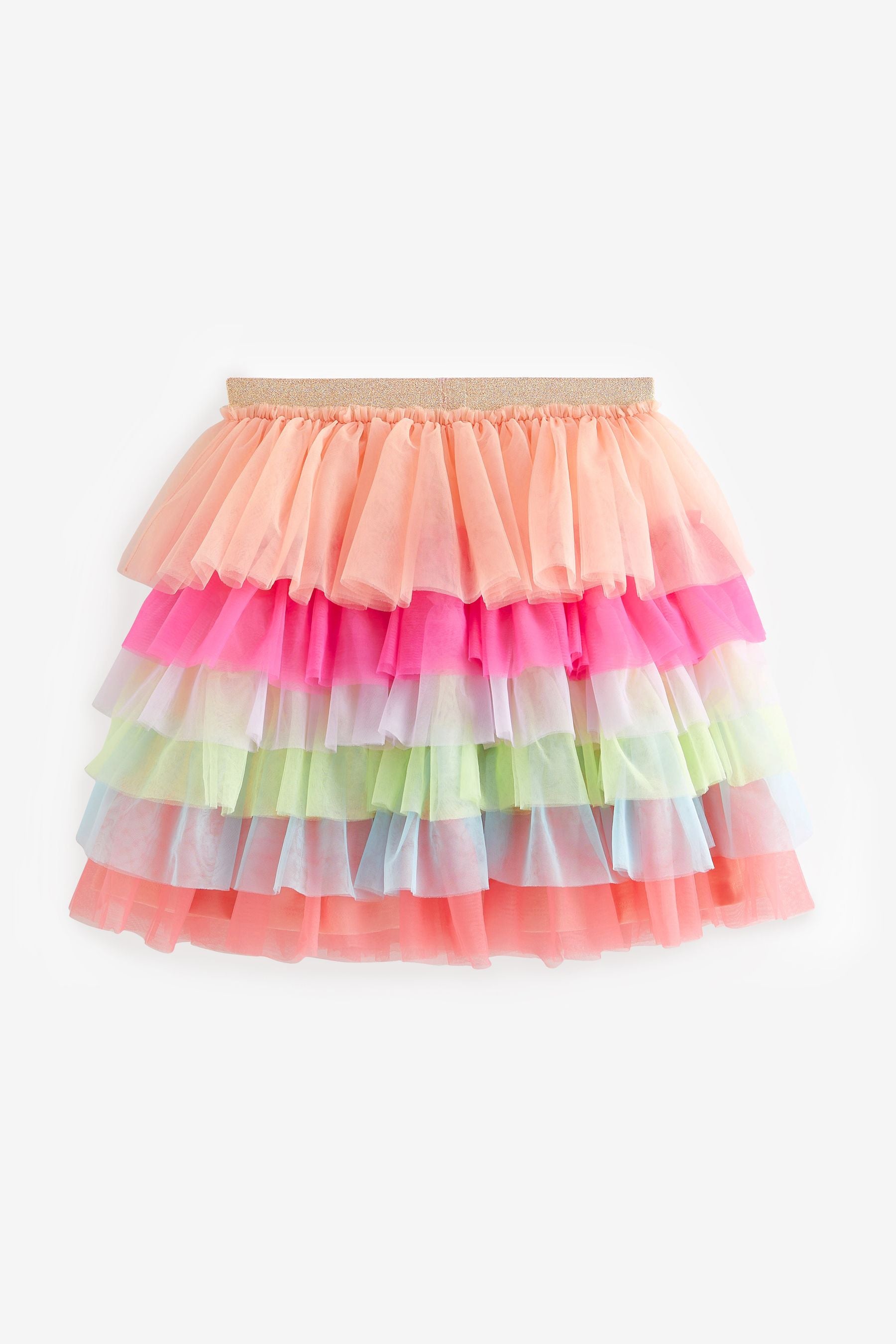 Rainbow Tiered Mesh Skirt (3-16yrs)