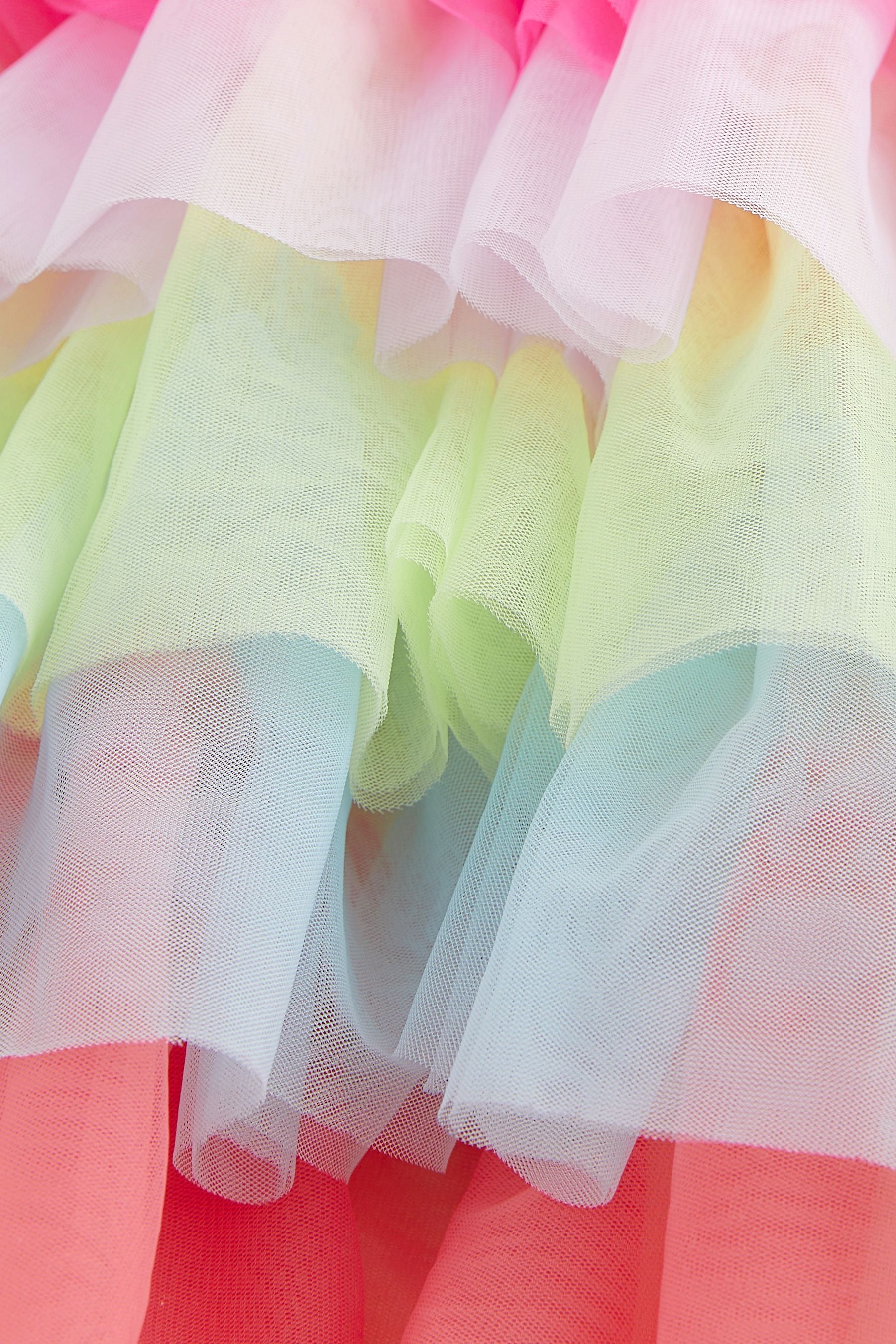 Rainbow Tiered Mesh Skirt (3-16yrs)