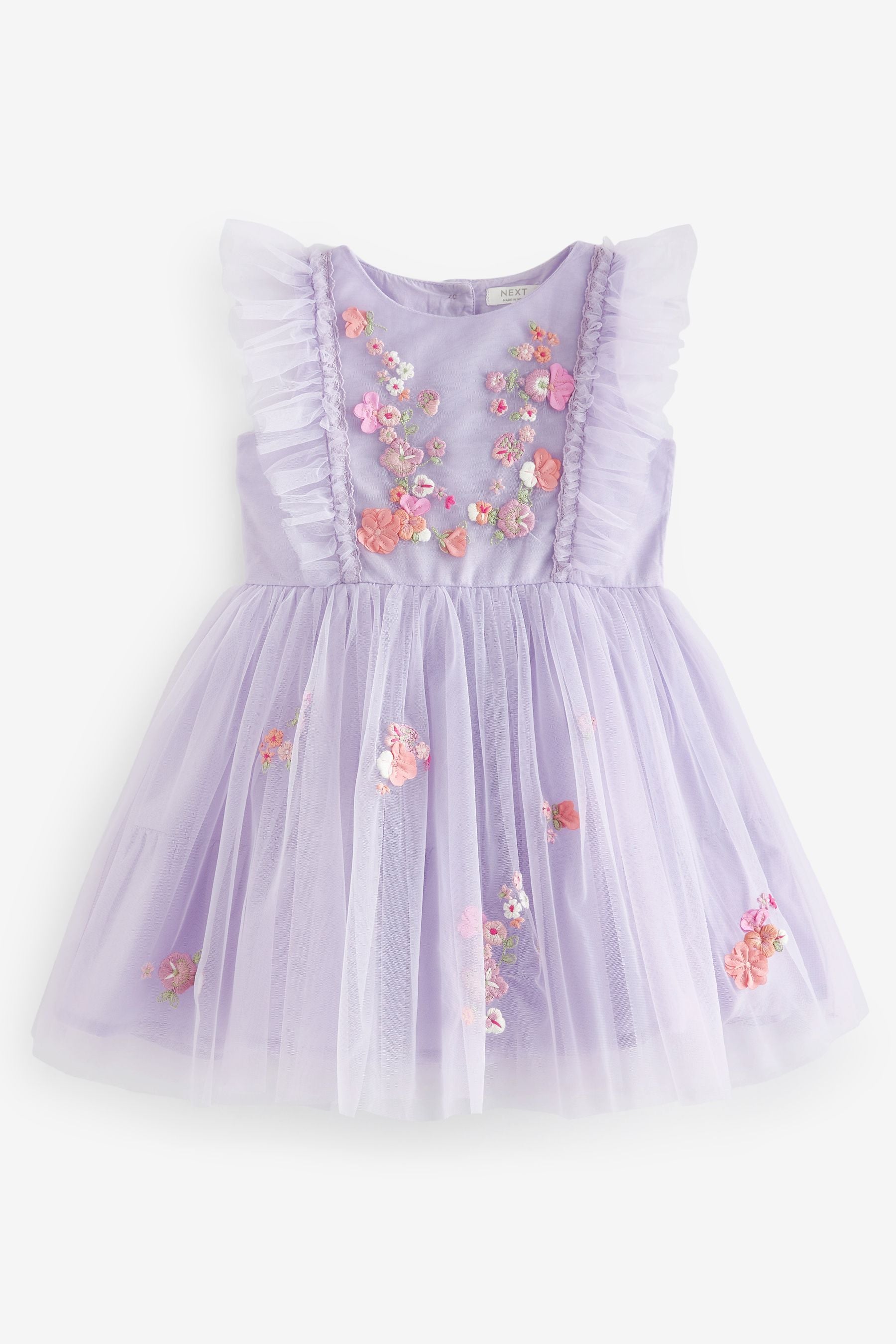 Lilac Purple Mesh Party Dress (3mths-8yrs)