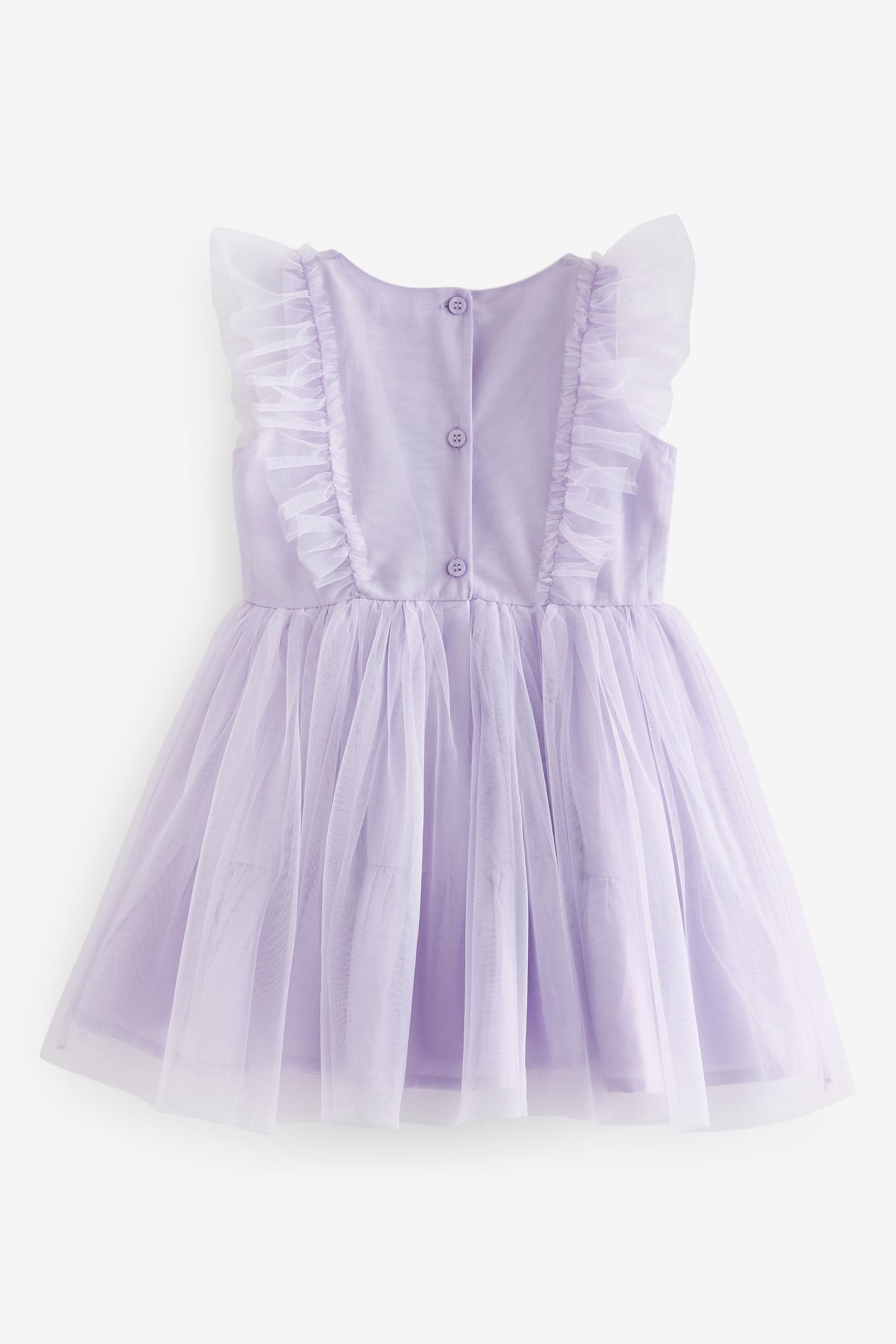 Lilac Purple Mesh Party Dress (3mths-8yrs)