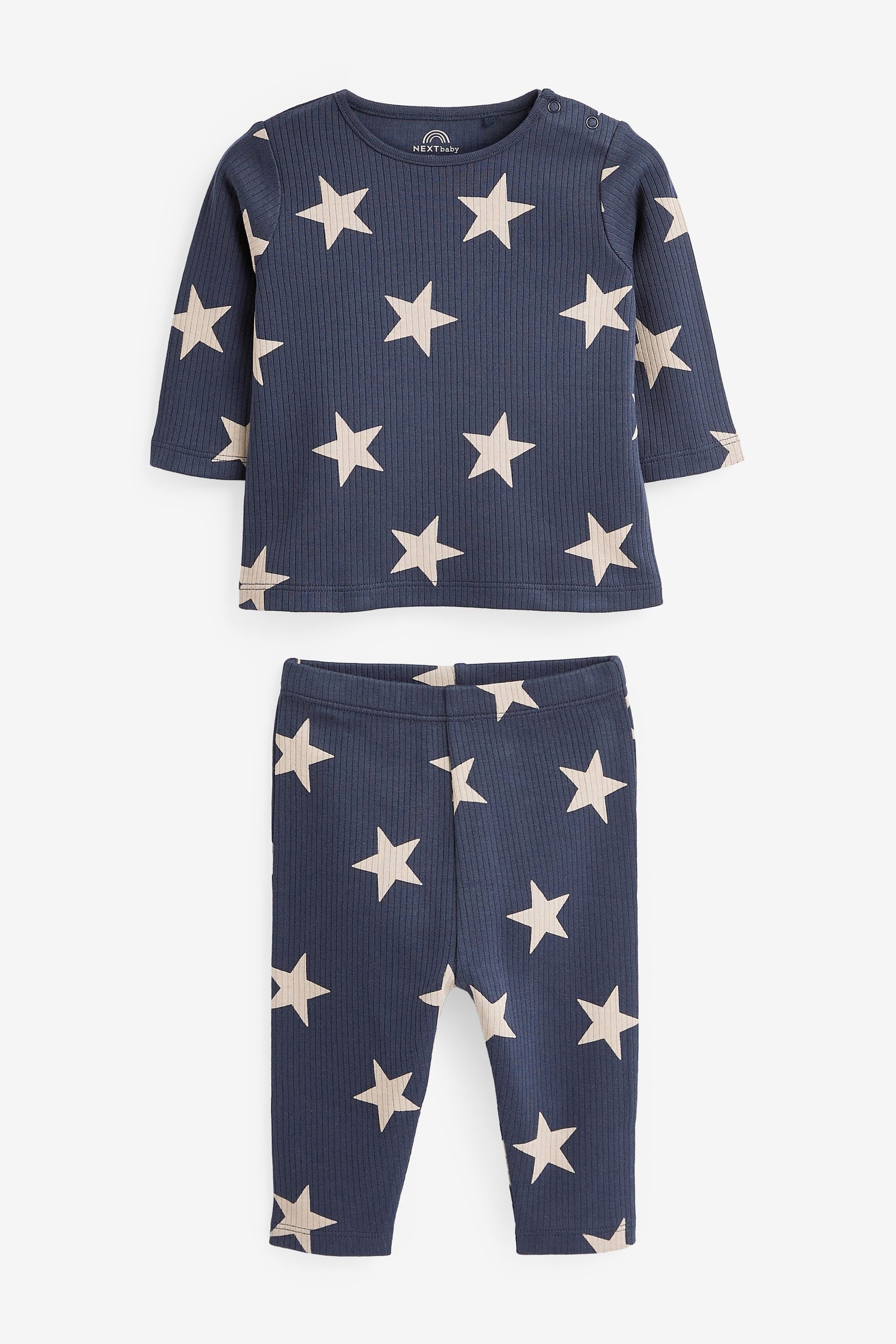 Navy Baby T-Shirt And Leggings 2 Piece Set