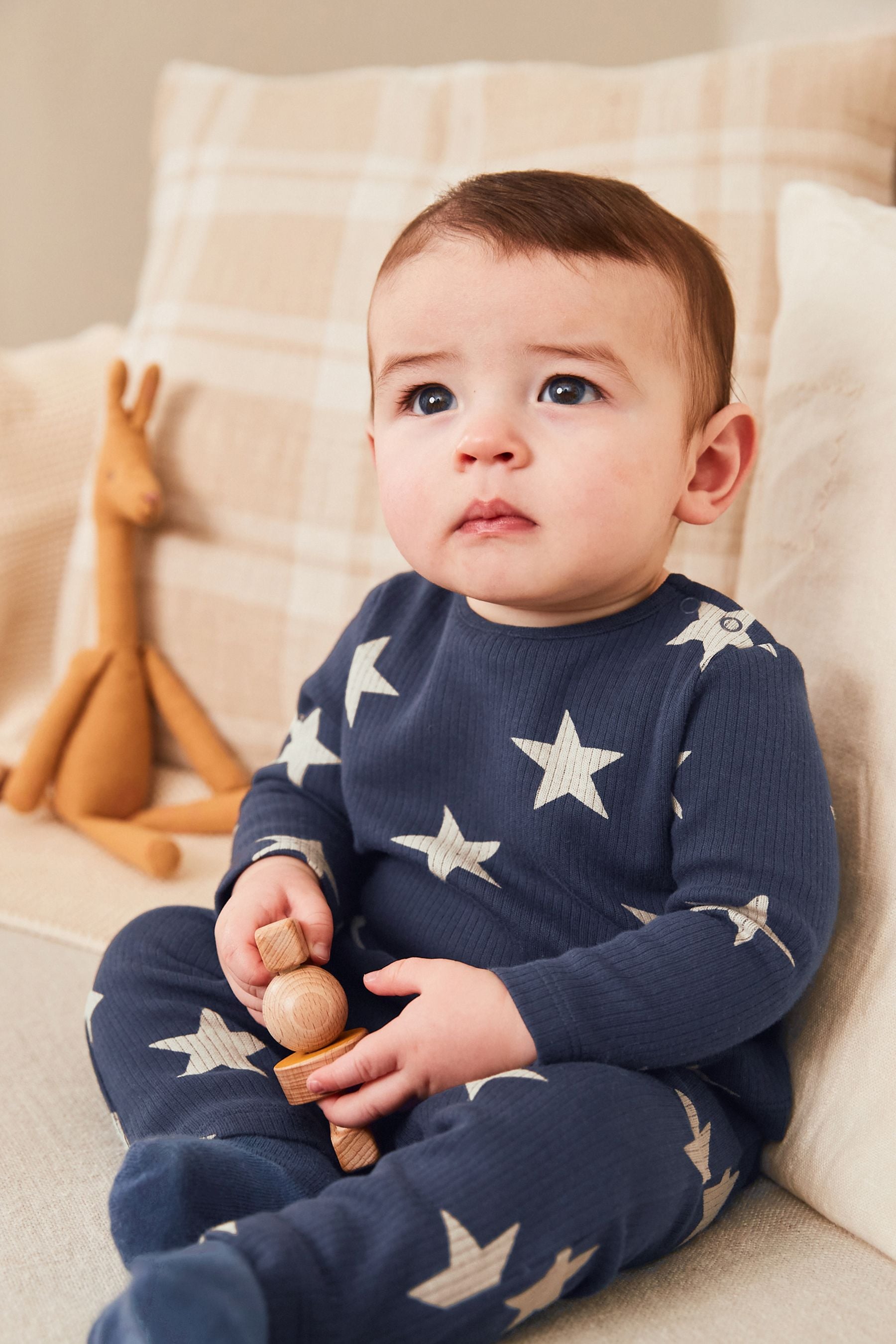 Navy Baby T-Shirt And Leggings 2 Piece Set