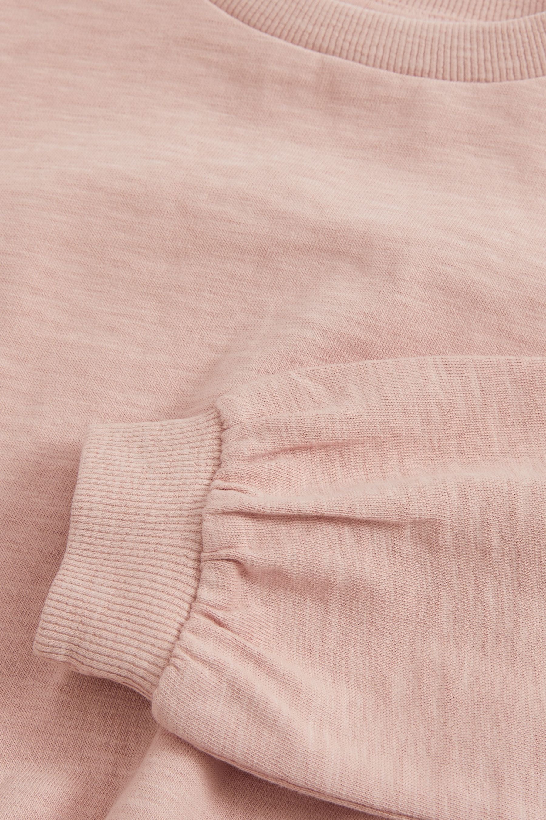 Pink Boxy Long Sleeve Cuffed Sweat Top (3-16yrs)