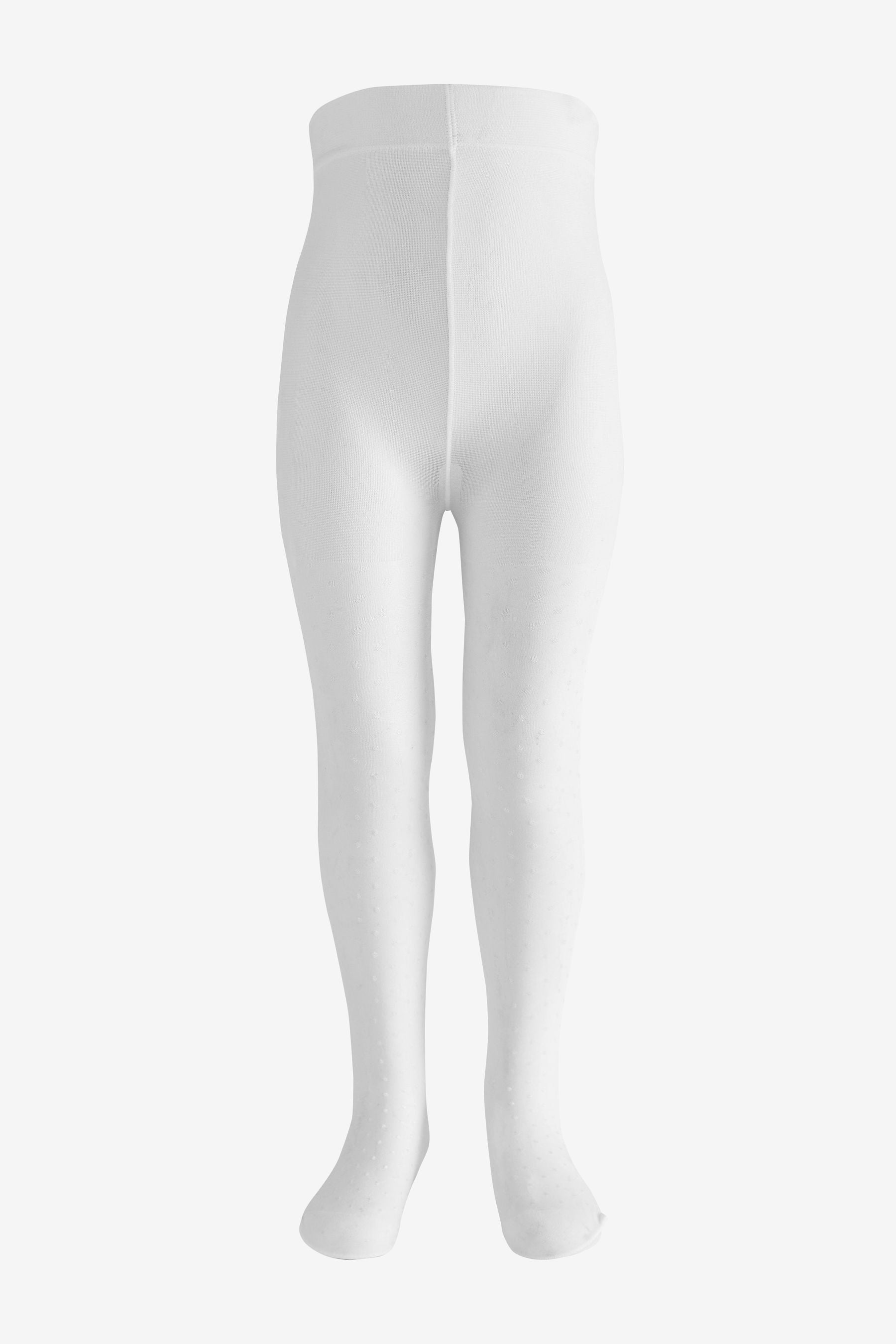 White 40 Denier Spot Tights