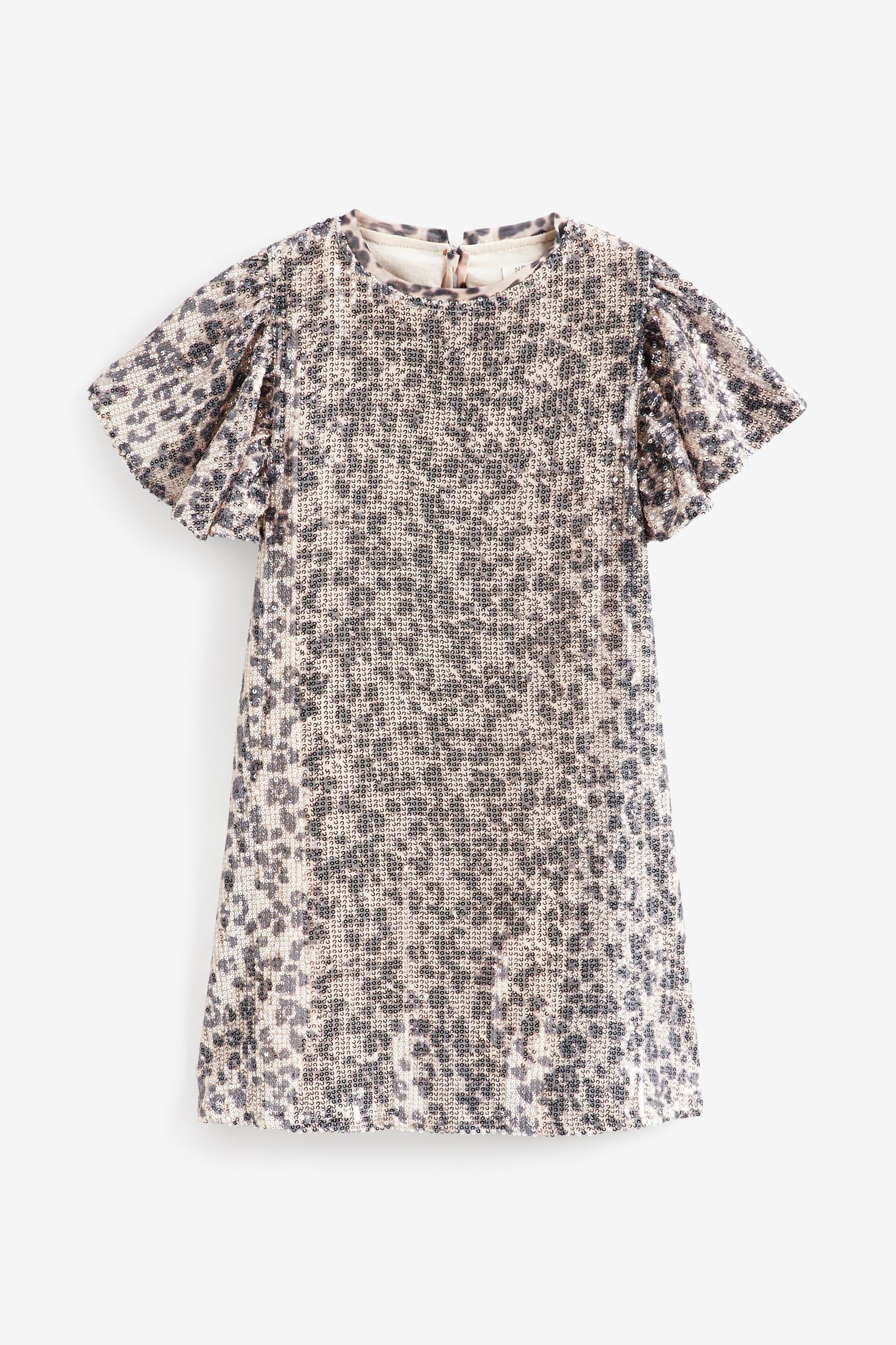 Animal Print Sequin Dress (3-16yrs)