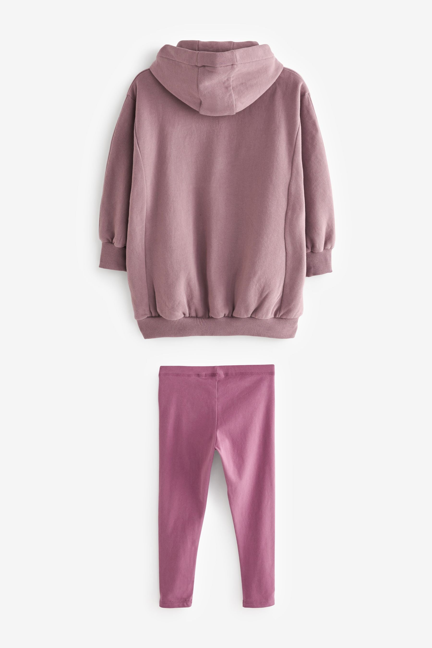 Purple Amazing Embossed Hoodie And Leggings Set (3-16yrs)