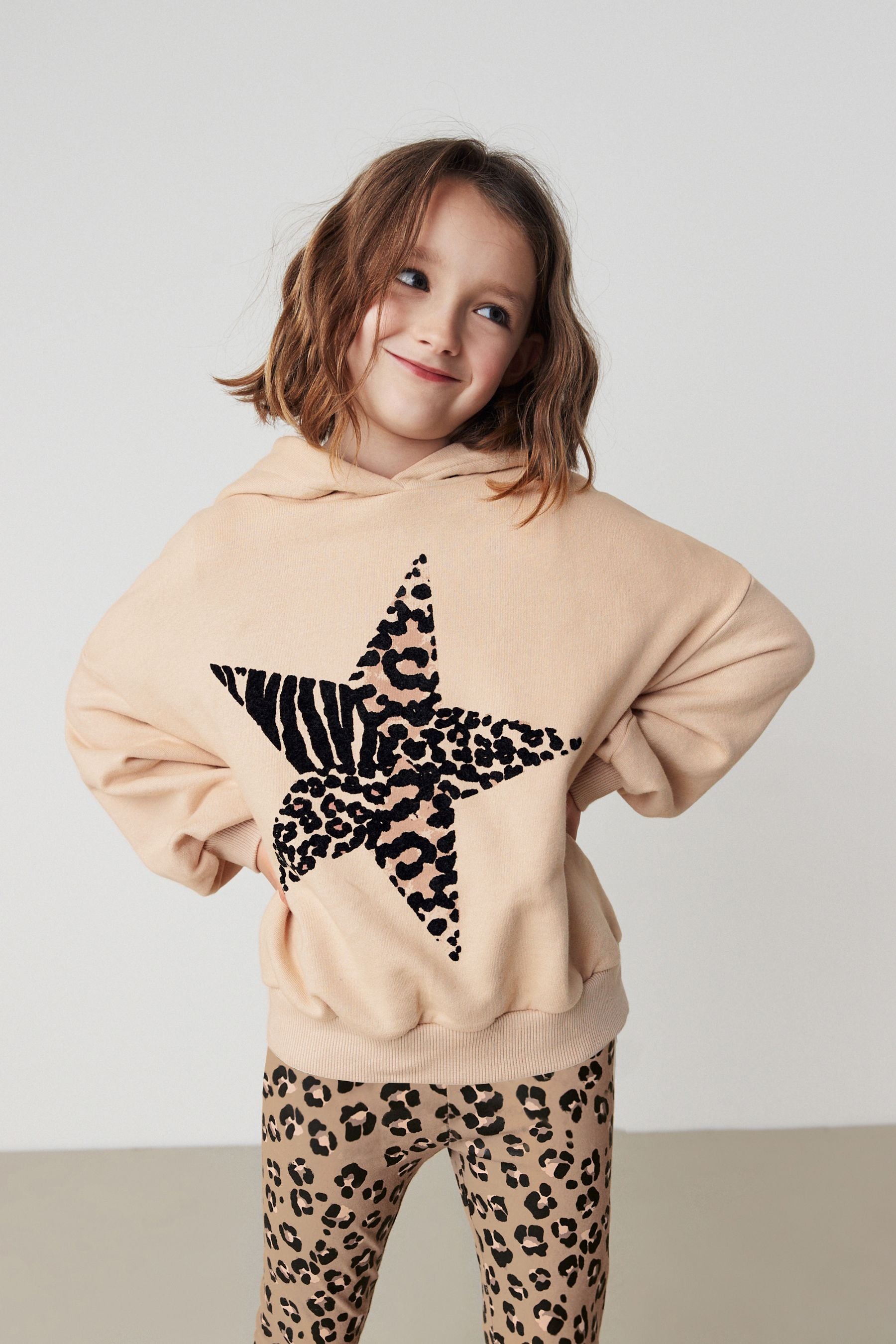 Animal Star Hoodie And Leggings Set (3-16yrs)