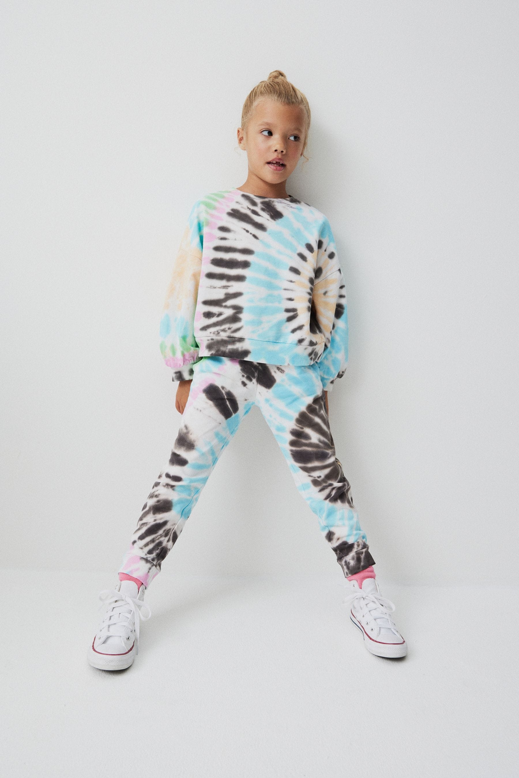 Multi Tie Dye Crew Sweatshirt and Joggers Set (3-16yrs)