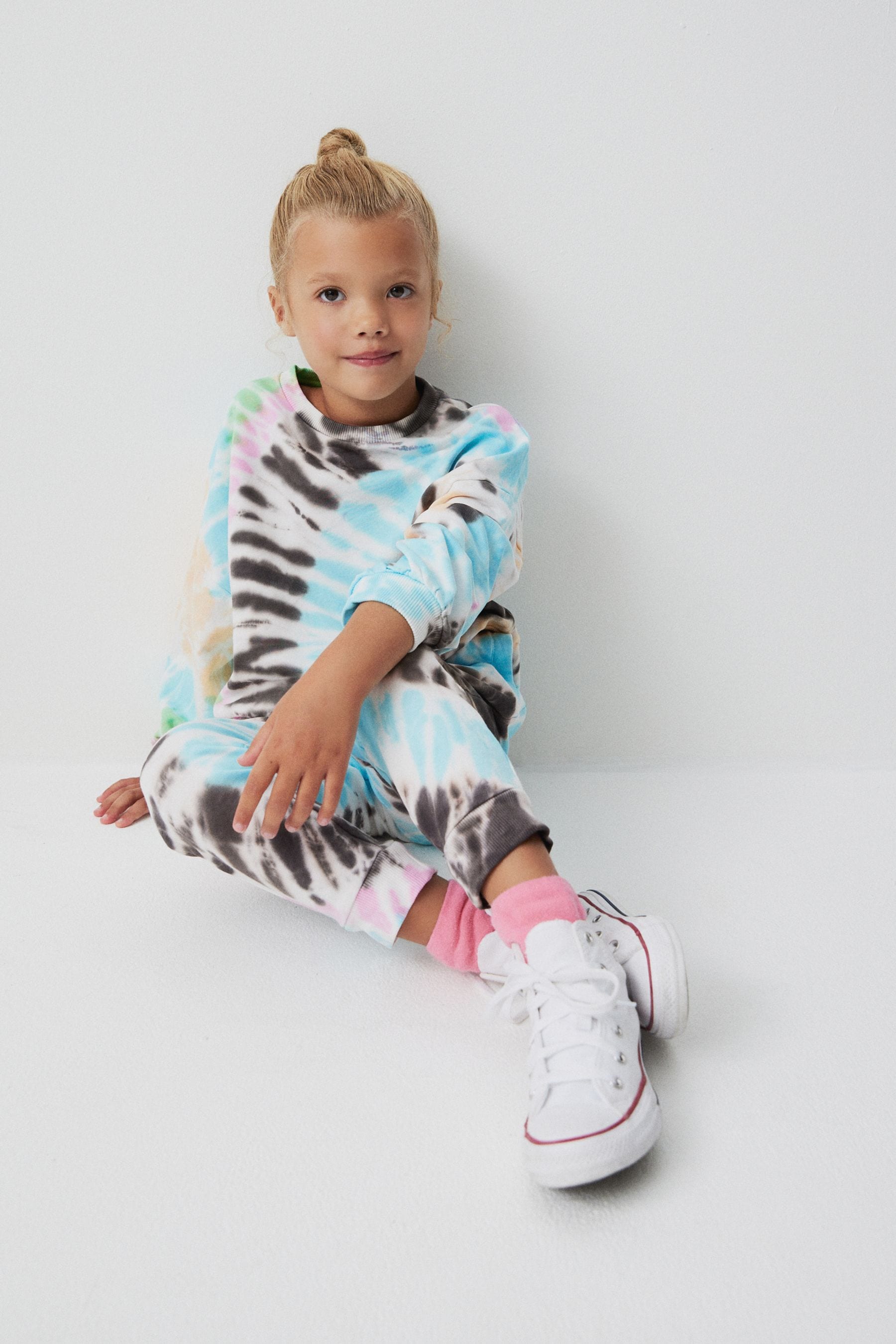 Multi Tie Dye Crew Sweatshirt and Joggers Set (3-16yrs)