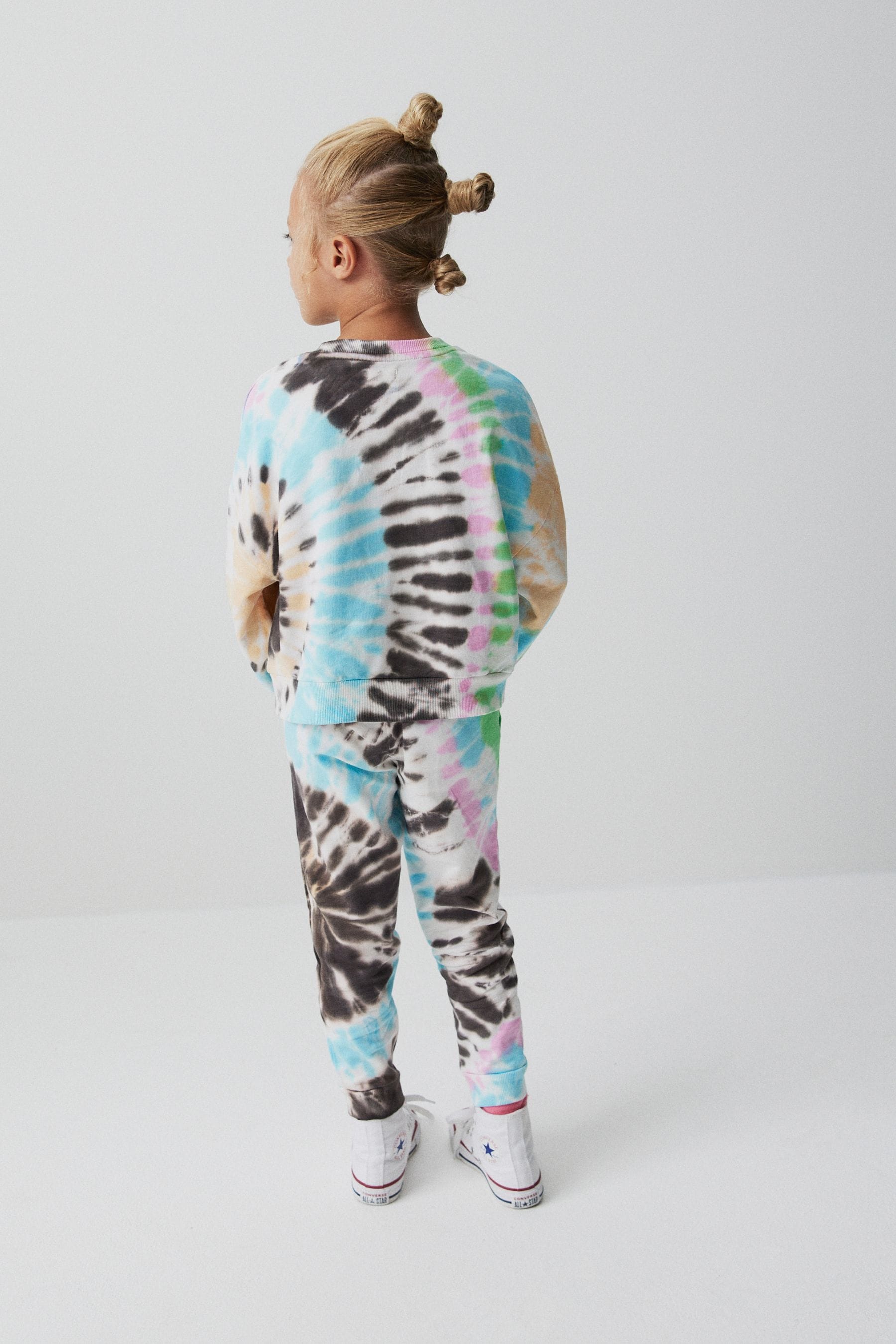 Multi Tie Dye Crew Sweatshirt and Joggers Set (3-16yrs)