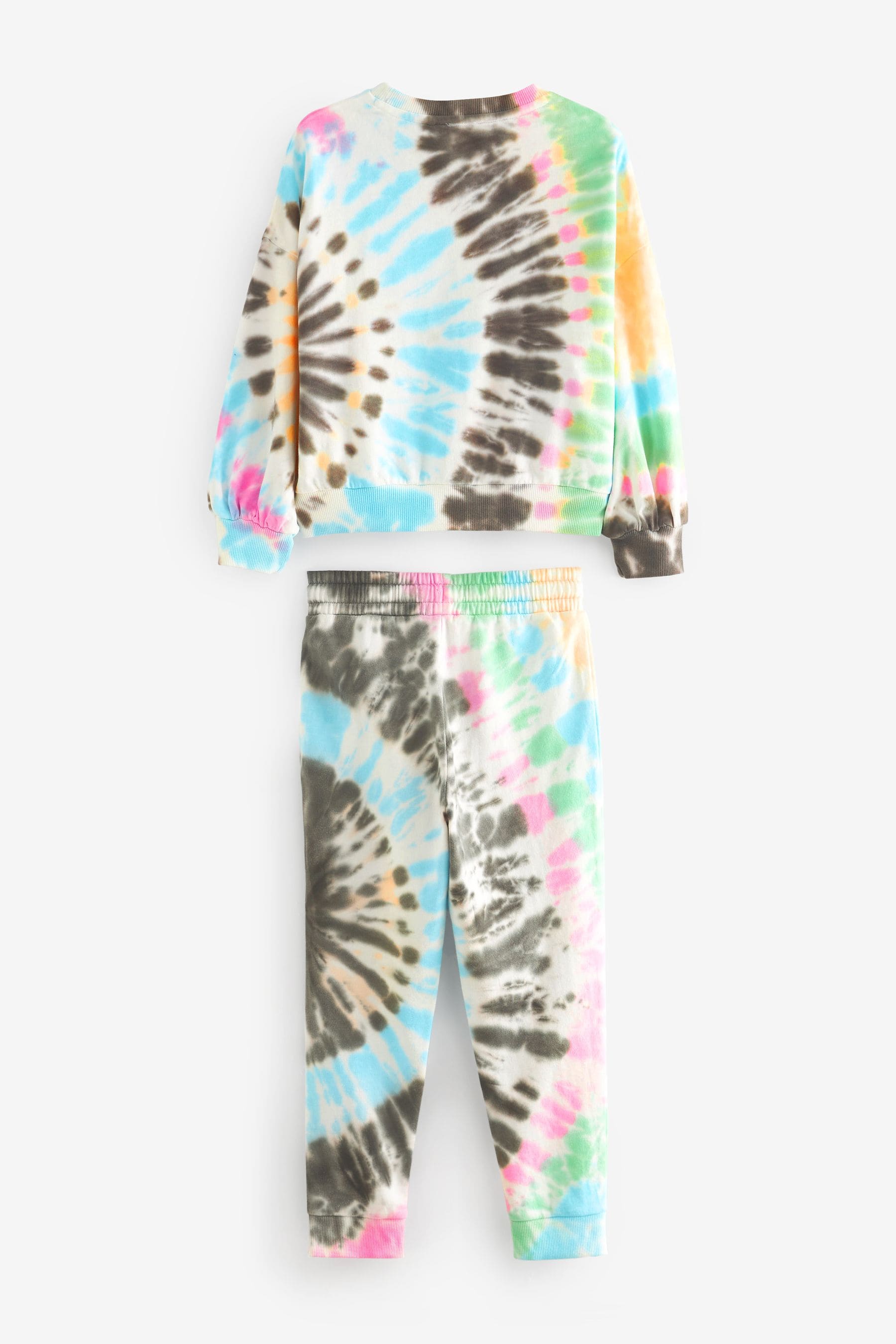 Multi Tie Dye Crew Sweatshirt and Joggers Set (3-16yrs)