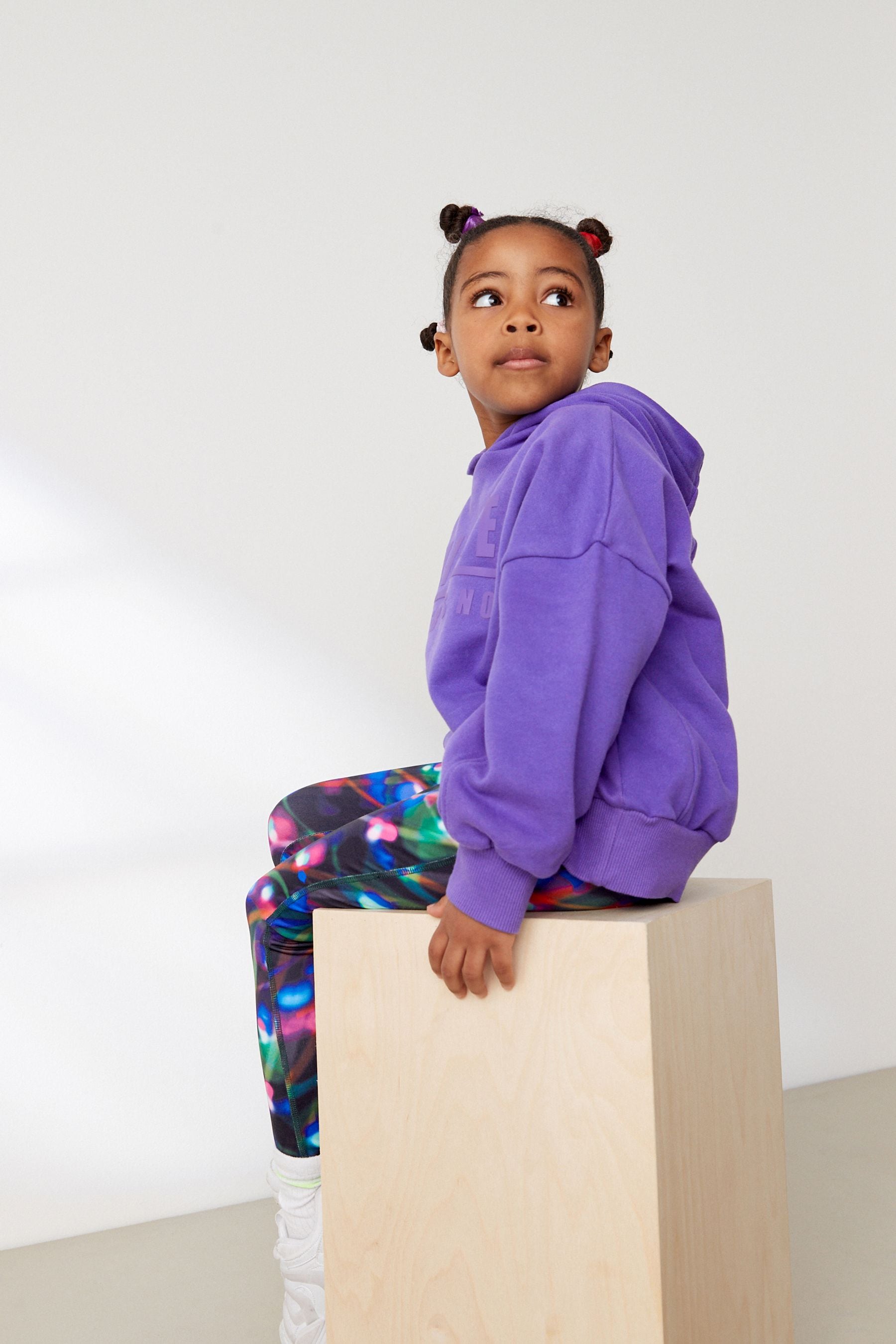 Purple Graphic Hoodie and Legging Set (3-16yrs)