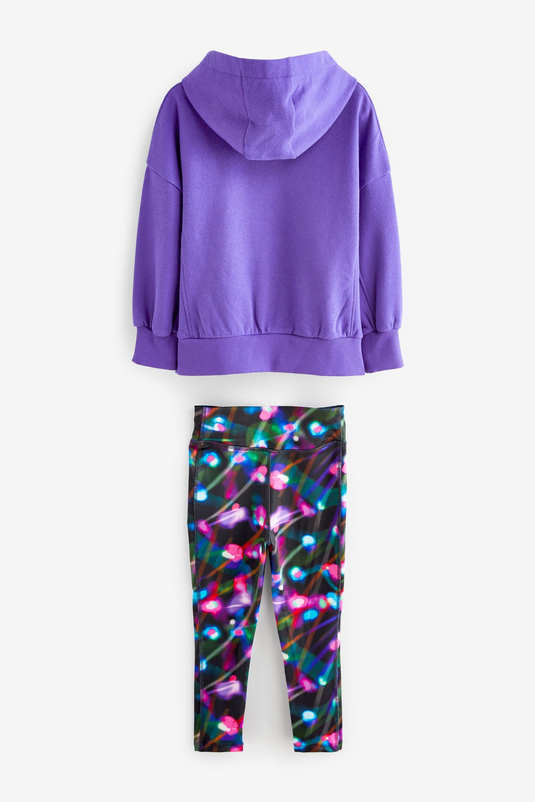 Purple Graphic Hoodie and Legging Set (3-16yrs)