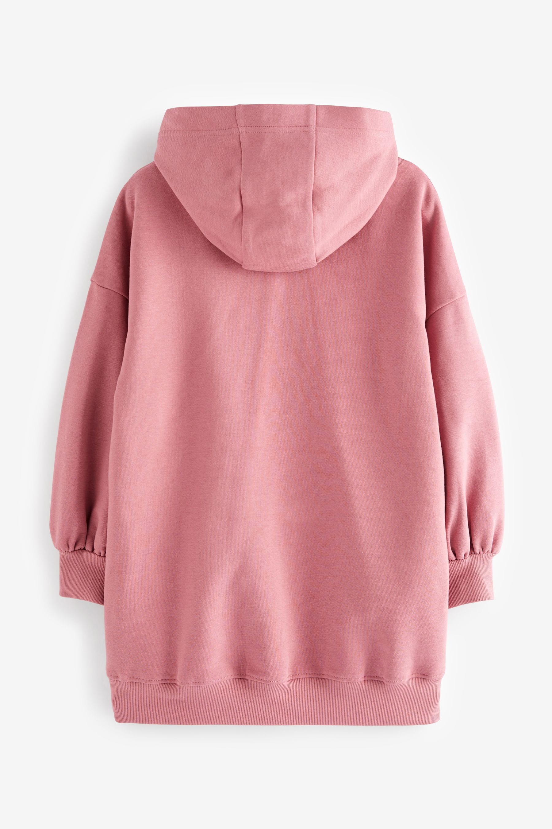 Pink Sequin Heart Longline Hoodie (3-16yrs)