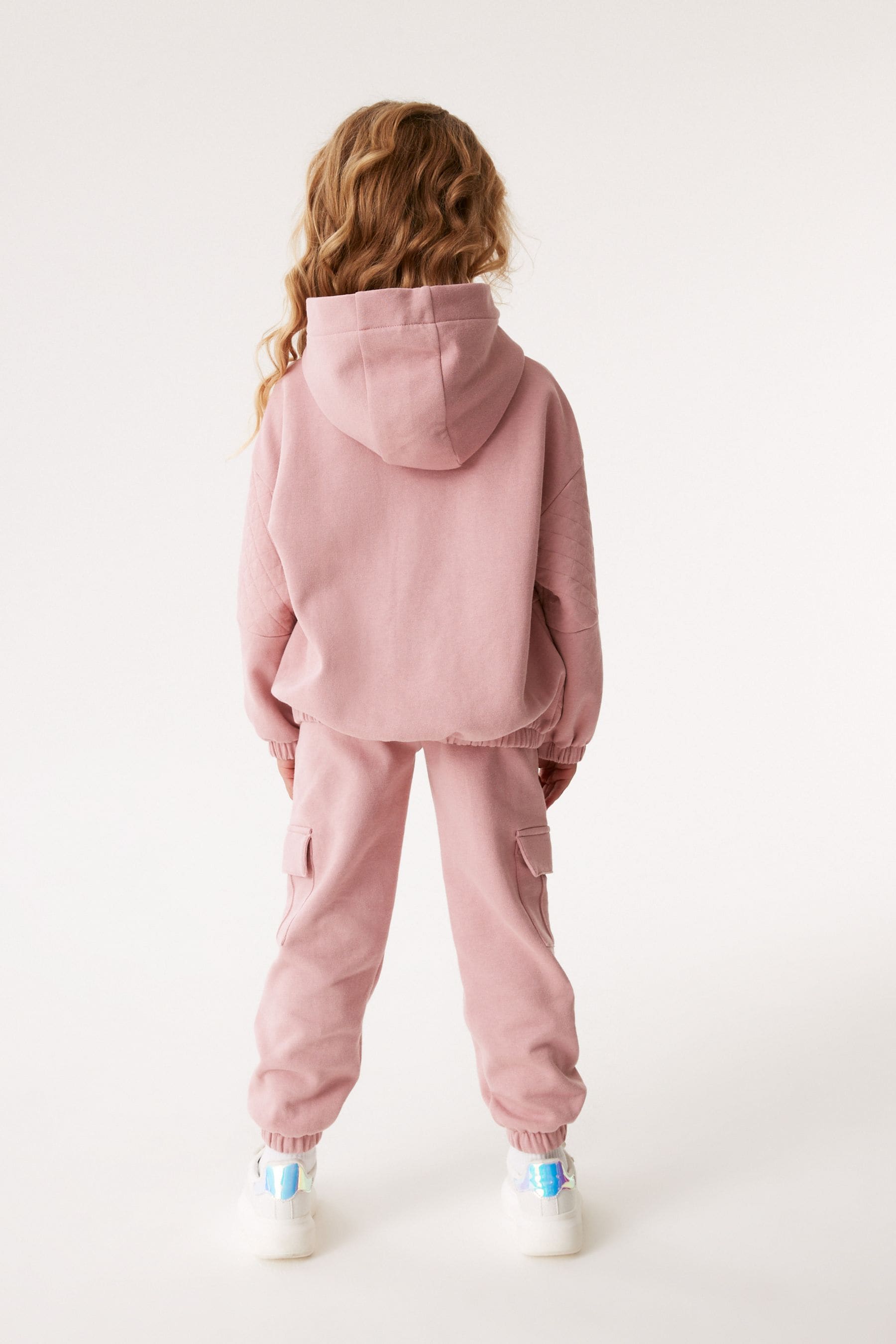 Pink Utility Toggle Hem Hoodie (3-16yrs)