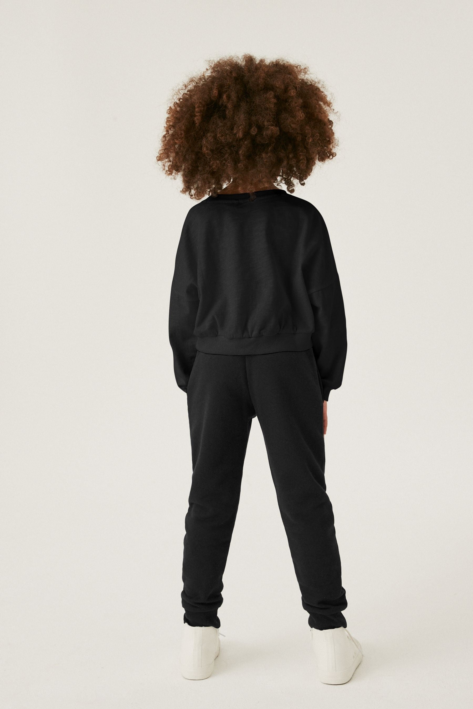 Black Fleece Lined Joggers (3-16yrs)