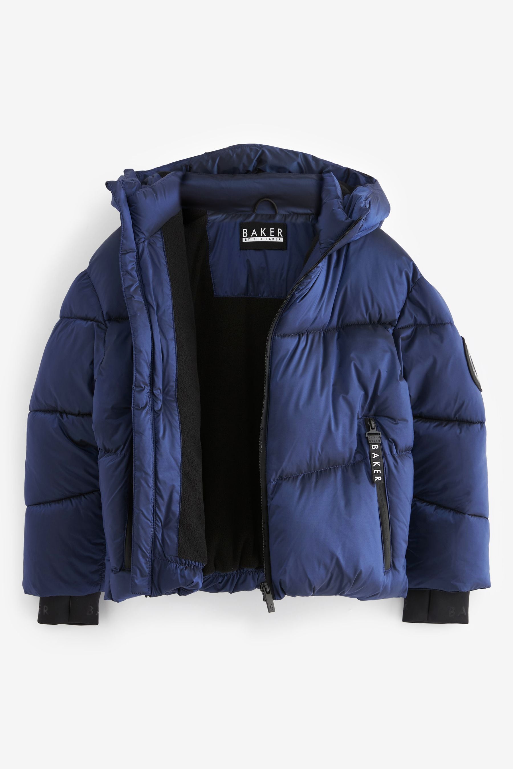 Blue Baker by Ted Baker Shower Resistant Metalic Padded Coat