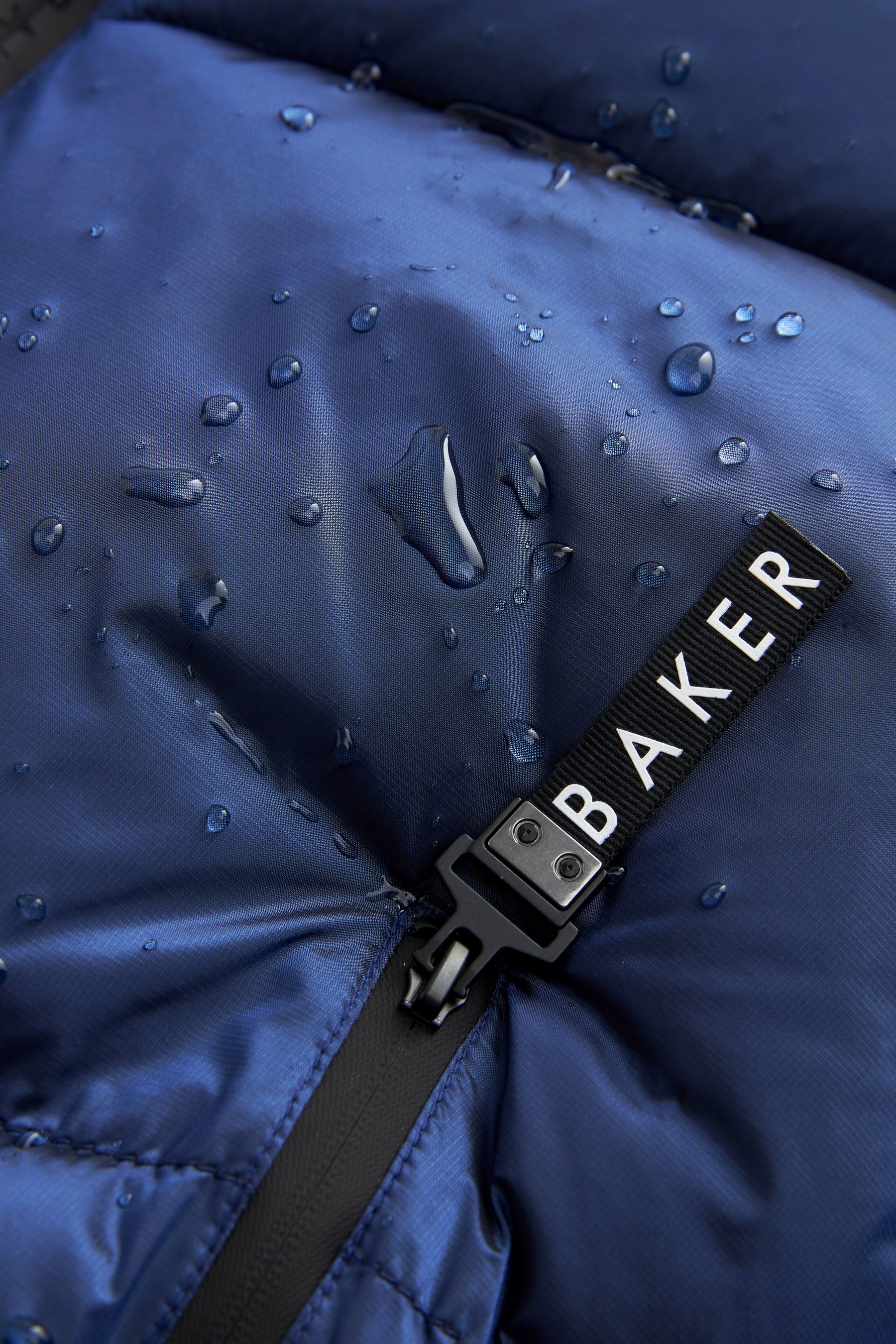 Blue Baker by Ted Baker Shower Resistant Metalic Padded Coat